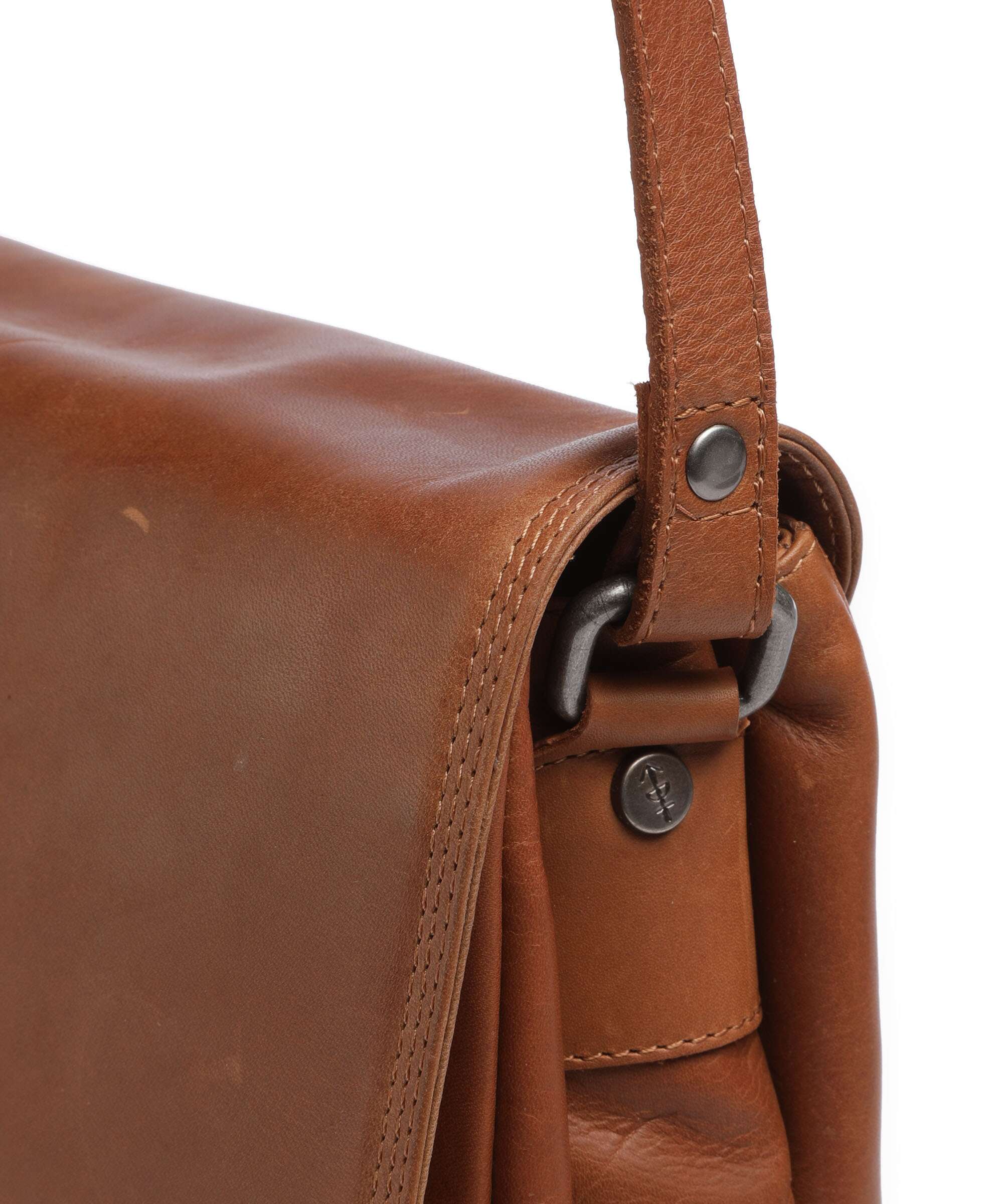 The Chesterfield Brand Wax Pull Up Cow Laverton Crossbody bag cognac - Image 4