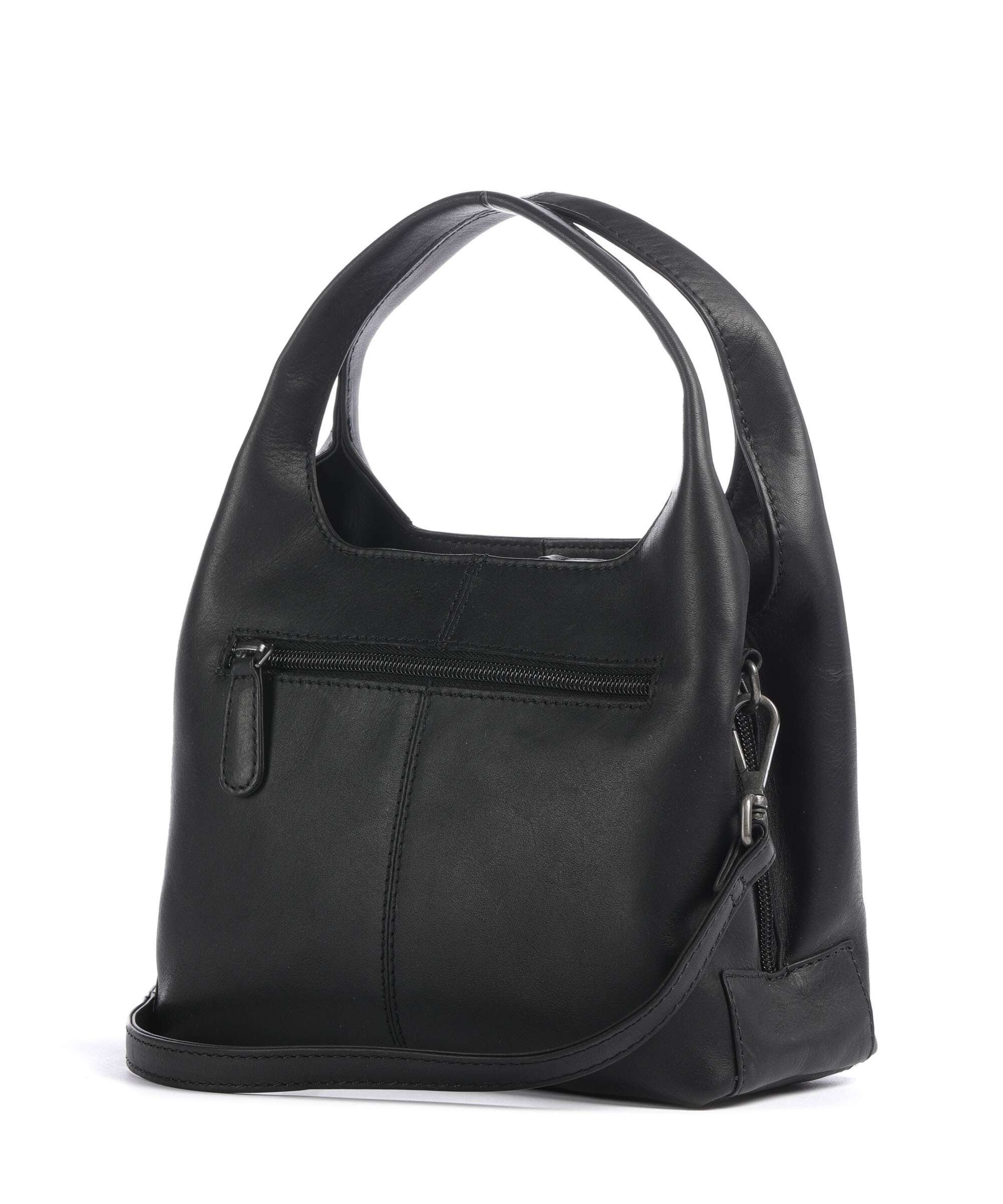 The Chesterfield Brand Wax Pull Up Cow Lunera Handbag black - Image 2