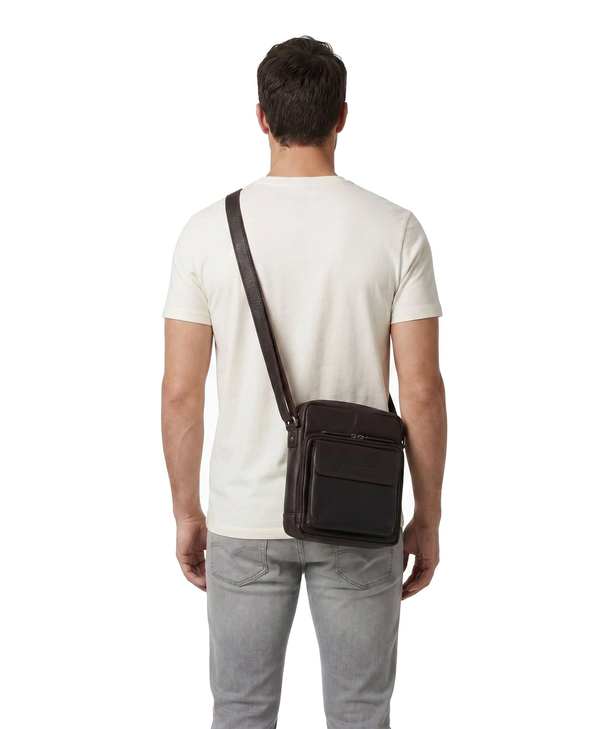 The Chesterfield Brand Wax Pull Up Cow Montira Crossbody bag brown - Image 3