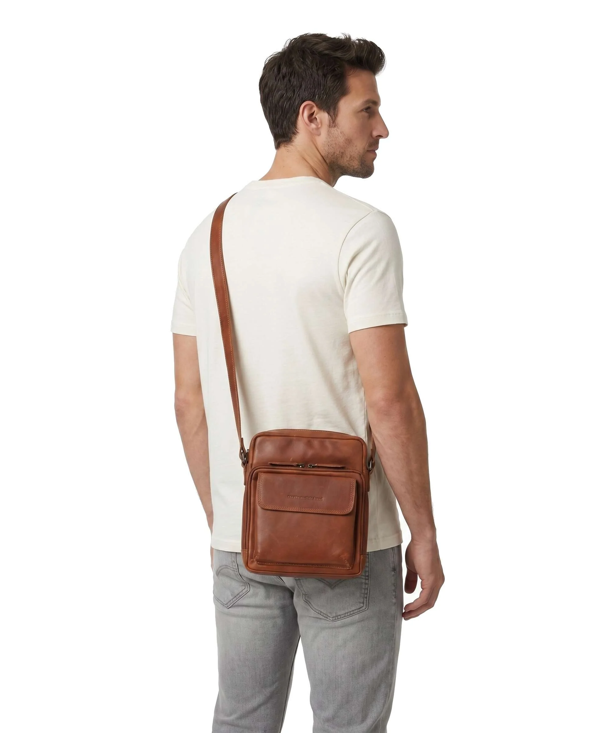 The Chesterfield Brand Wax Pull Up Cow Montira Crossbody bag cognac - Image 3