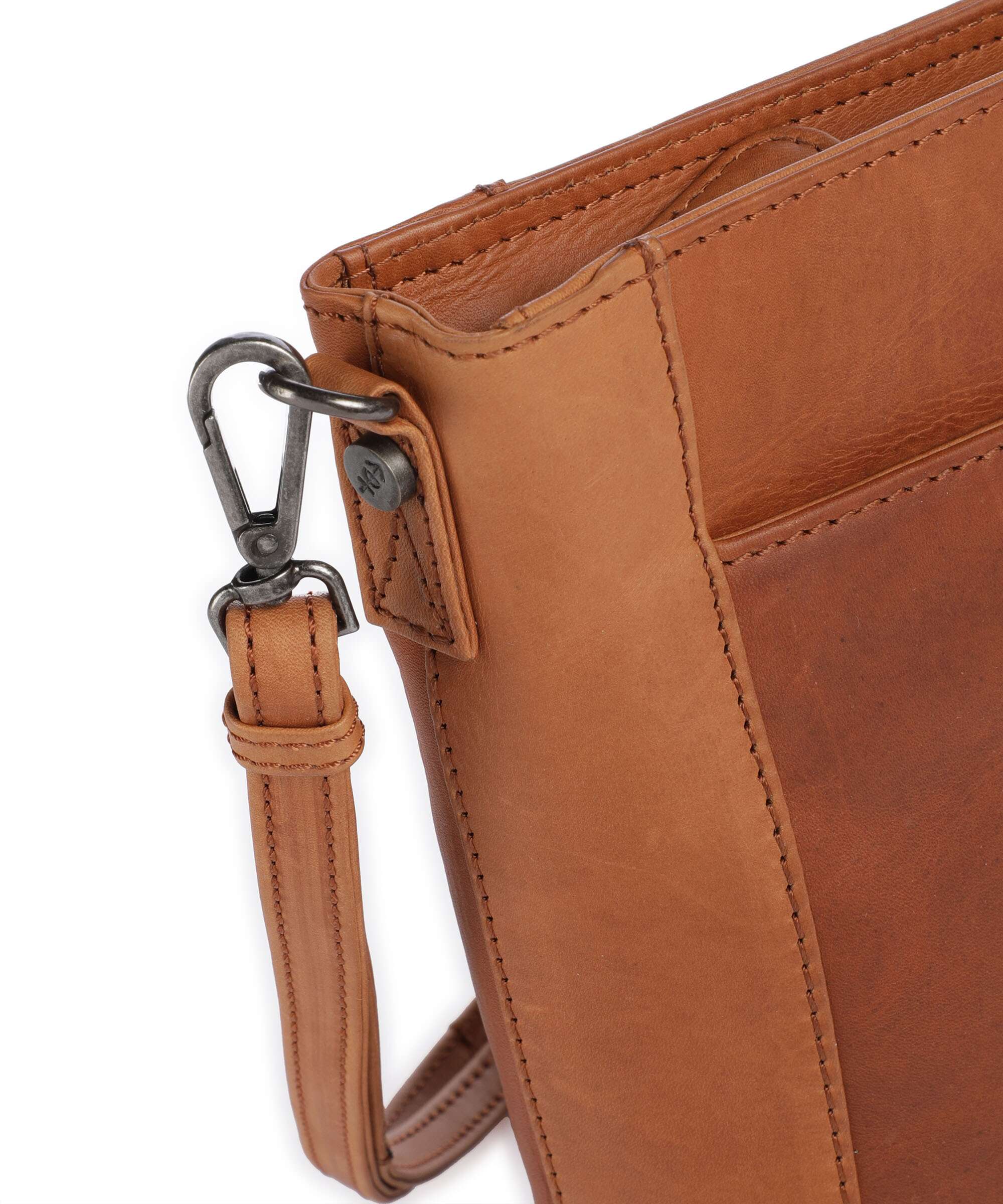 The Chesterfield Brand Wax Pull Up Cow Moore Bucket bag cognac - Image 4