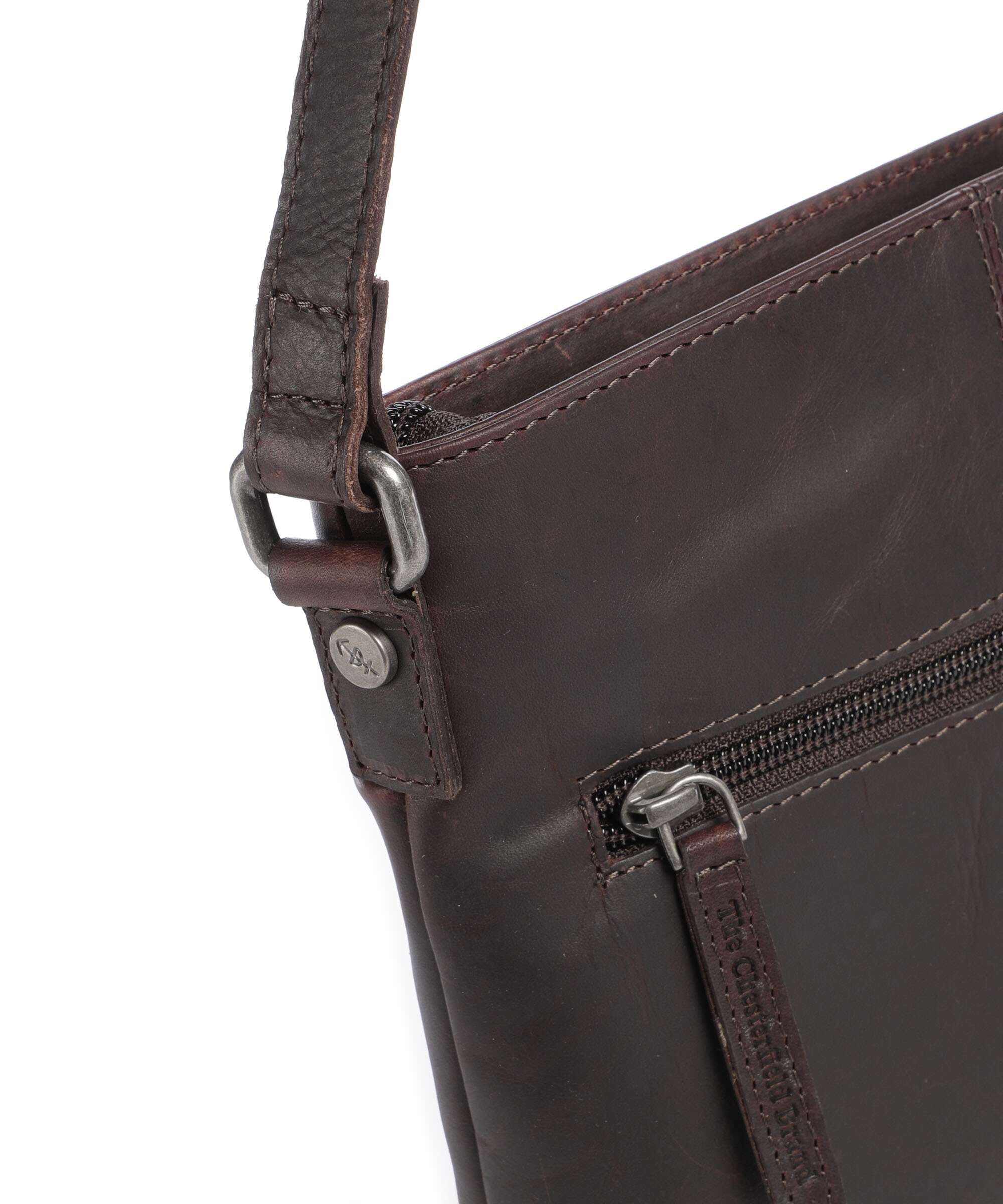 The Chesterfield Brand Wax Pull Up Cow Navene Crossbody bag brown - Image 4