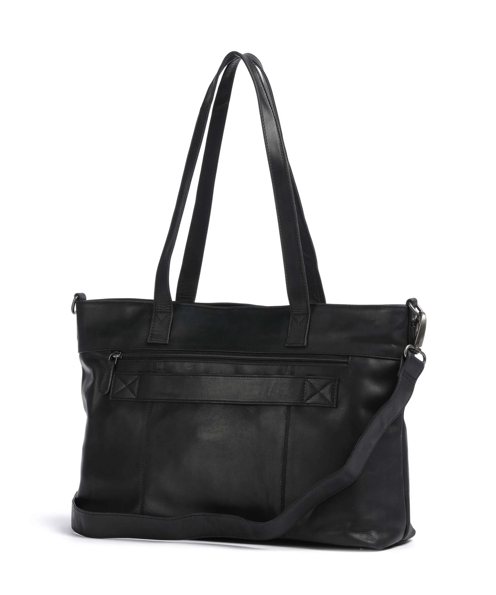 The Chesterfield Brand Wax Pull Up Cow Osira Tote bag black - Image 2