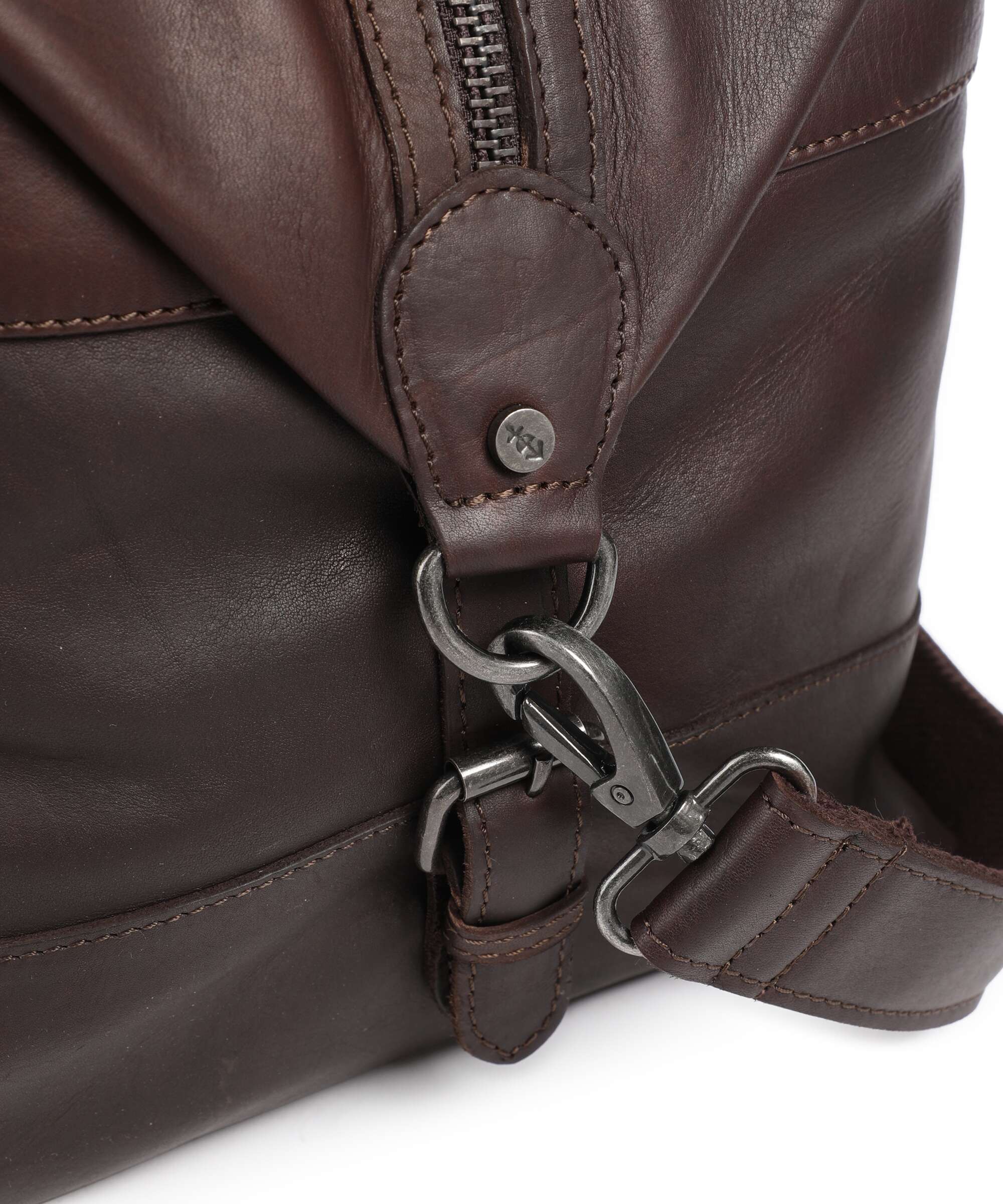 The Chesterfield Brand Wax Pull Up Cow Portsmouth 2 Weekend bag brown - Image 3
