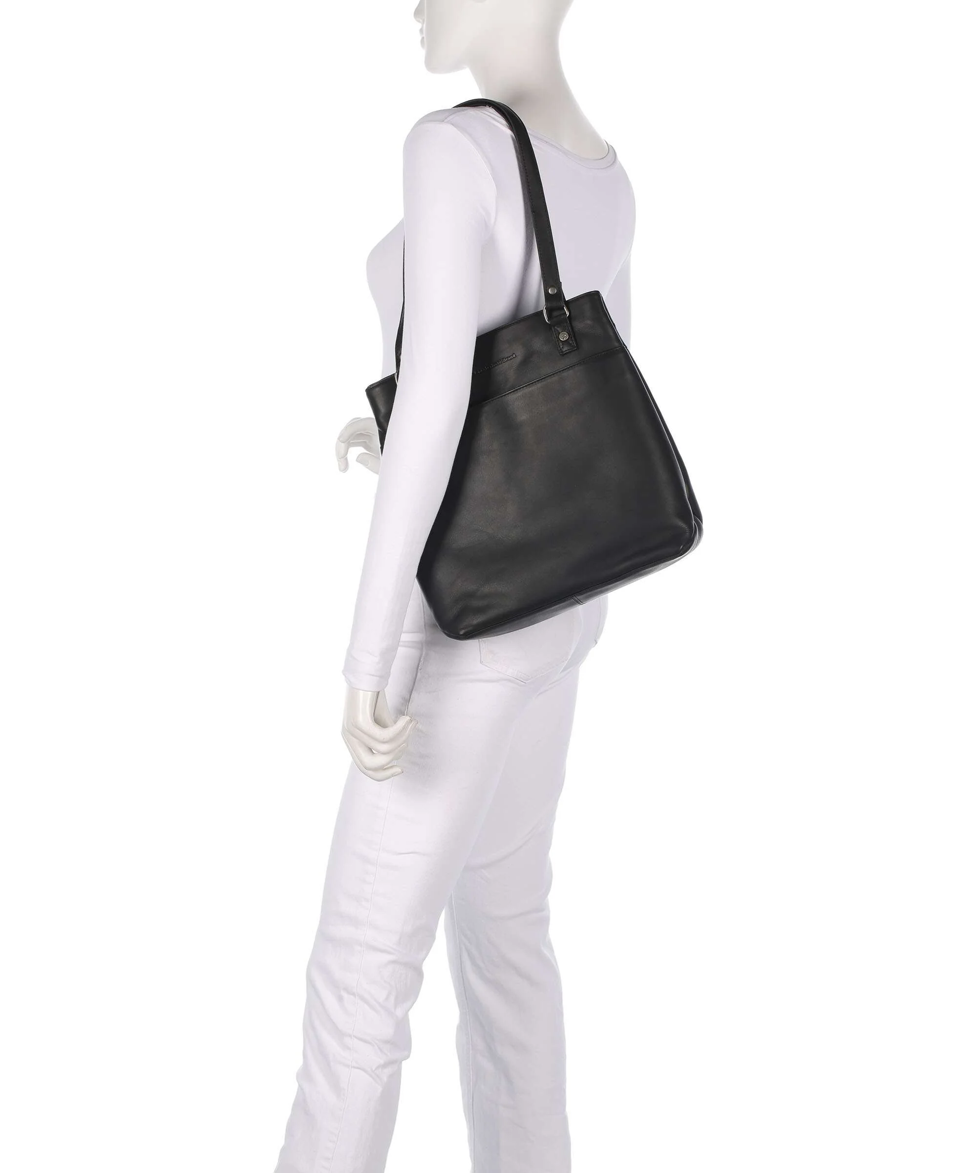 The Chesterfield Brand Wax Pull Up Cow Raynor Backpack bag black - Image 3