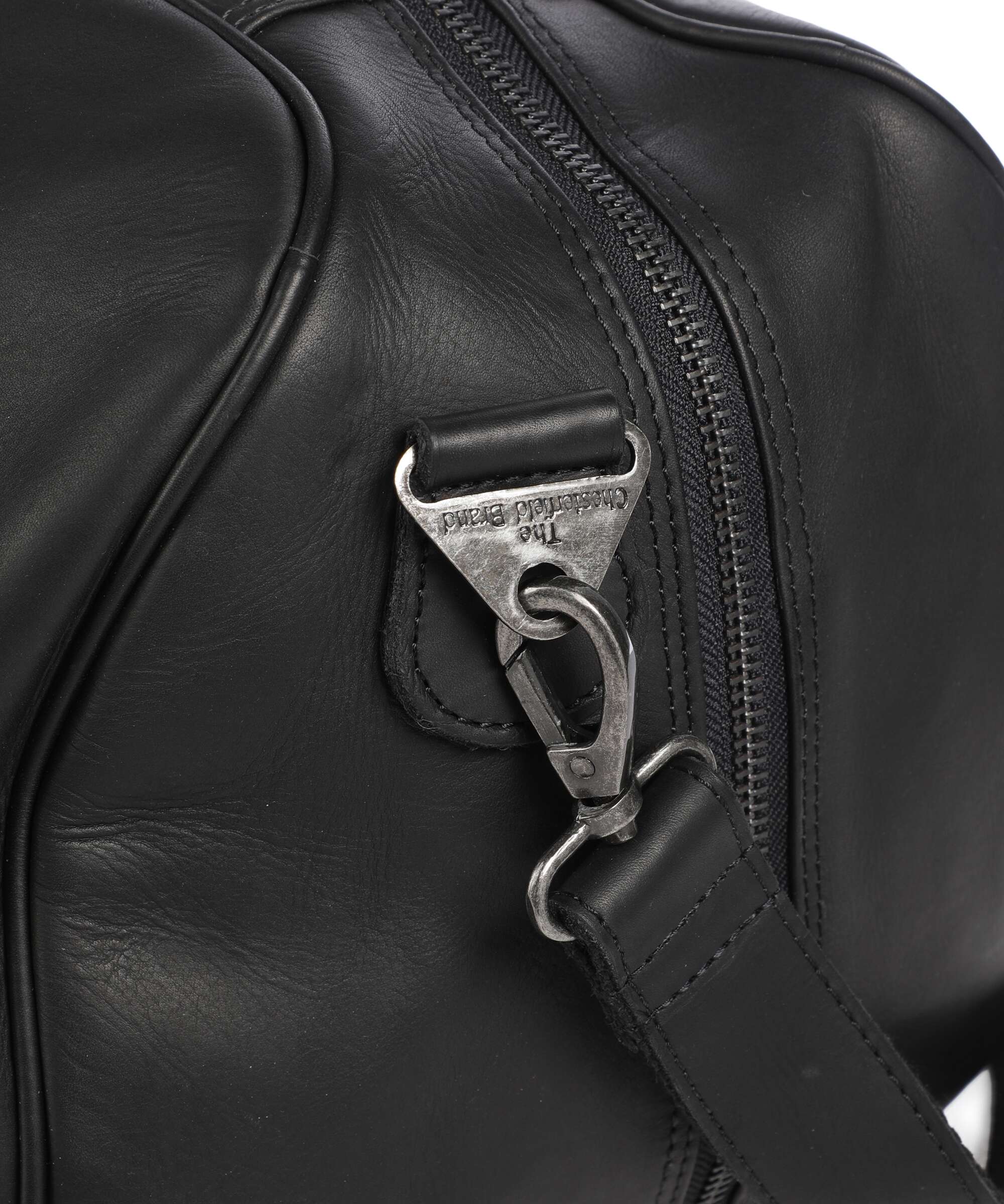 The Chesterfield Brand Wax Pull Up Cow Rivaro Weekend bag black - Image 3