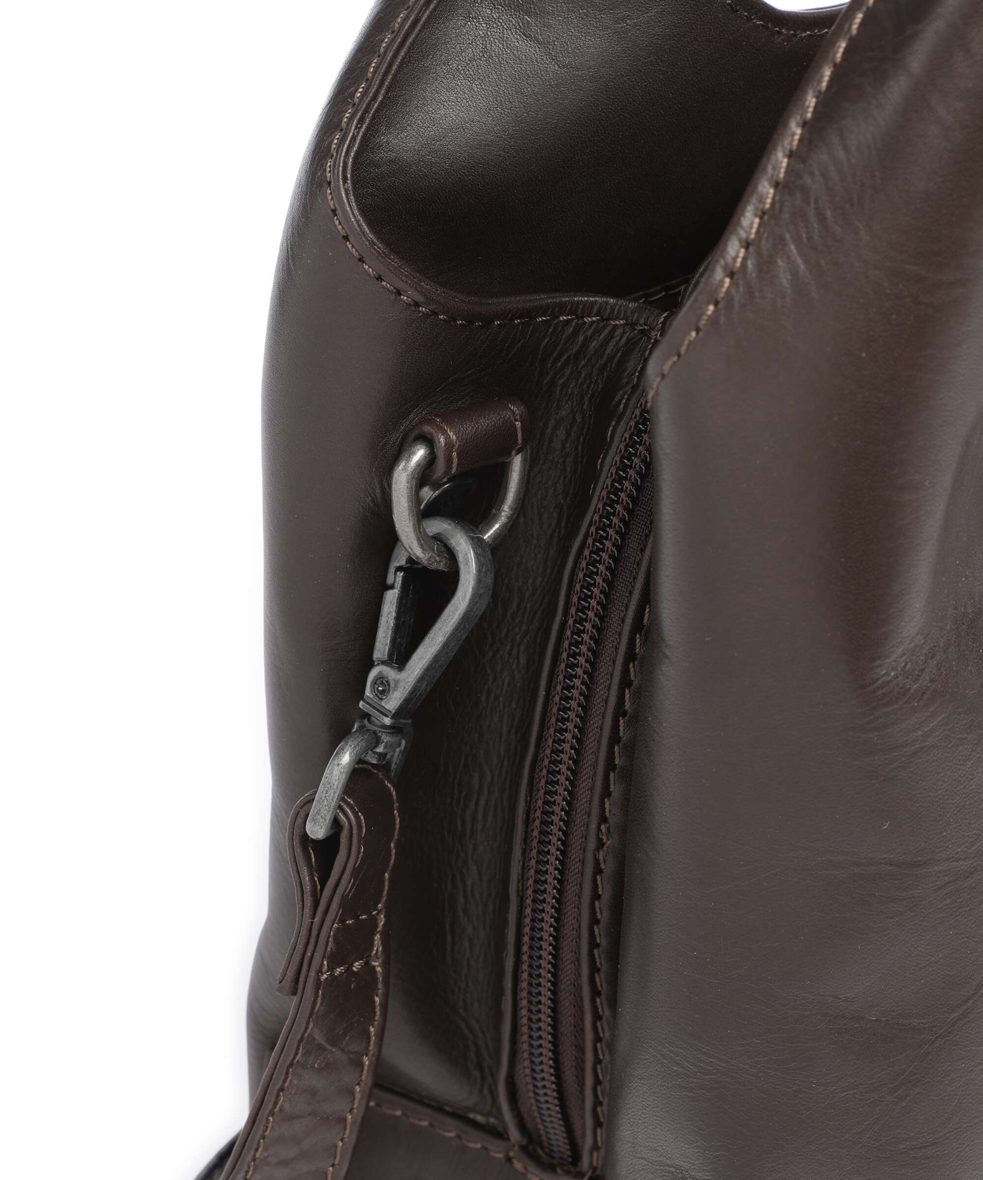 The Chesterfield Brand Wax Pull Up Cow Salina Handbag brown - Image 4