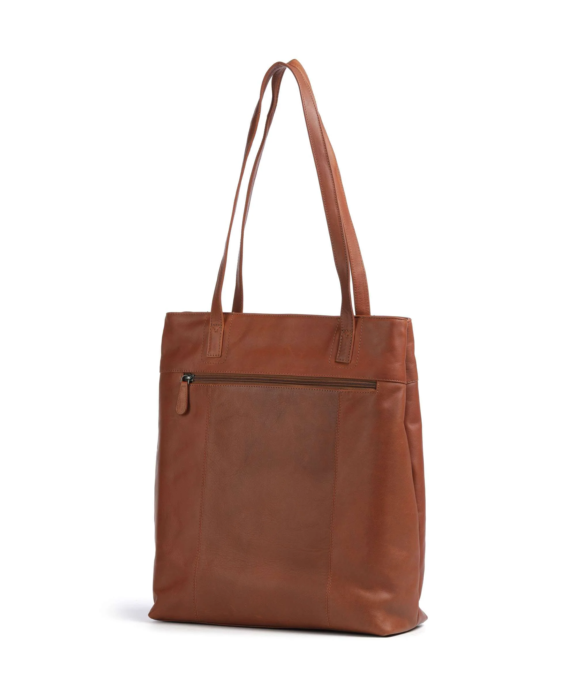 The Chesterfield Brand Wax Pull Up Cow Solvia Tote bag cognac - Image 2