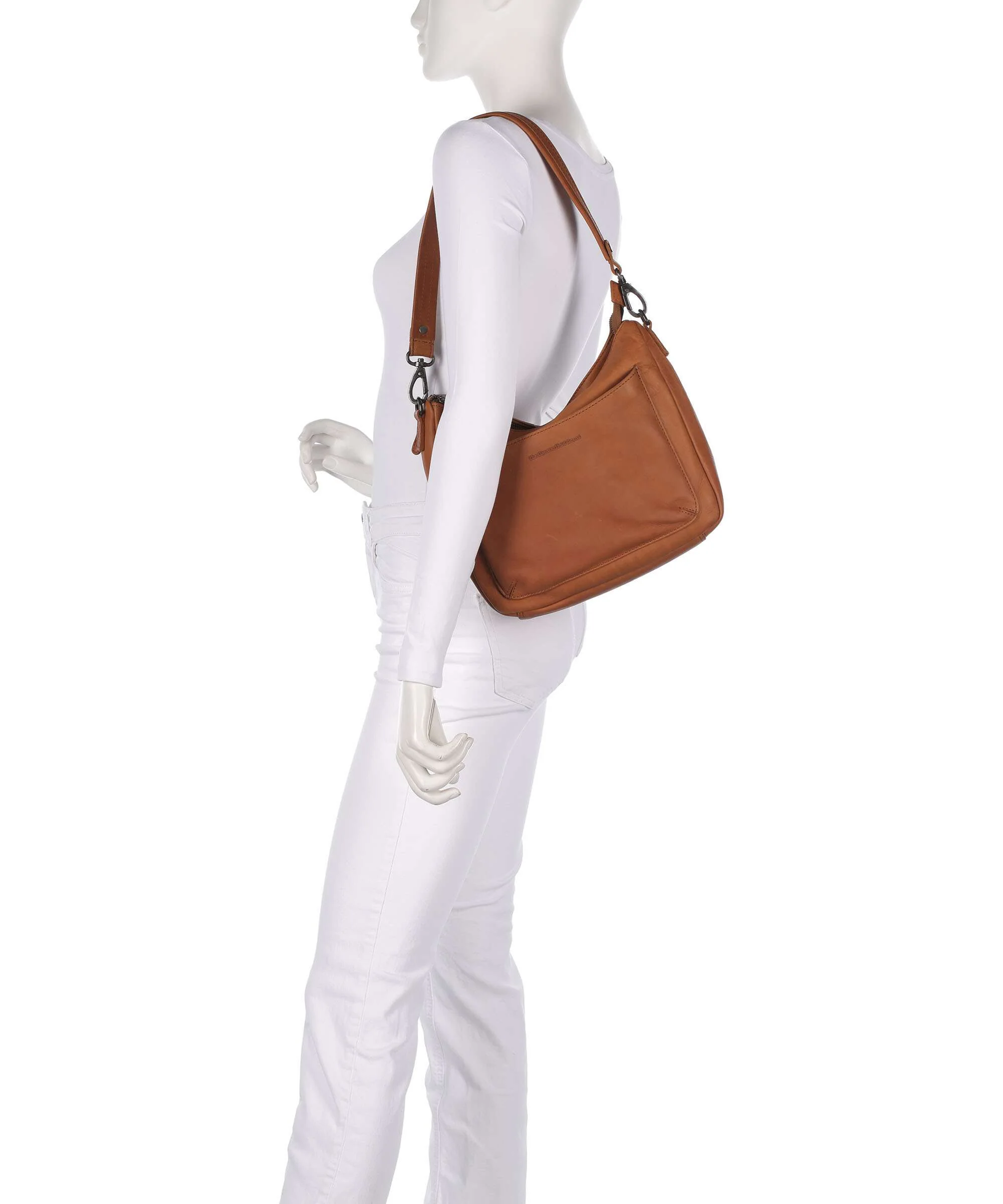 The Chesterfield Brand Wax Pull Up Cow Tivra Shoulder bag cognac - Image 3