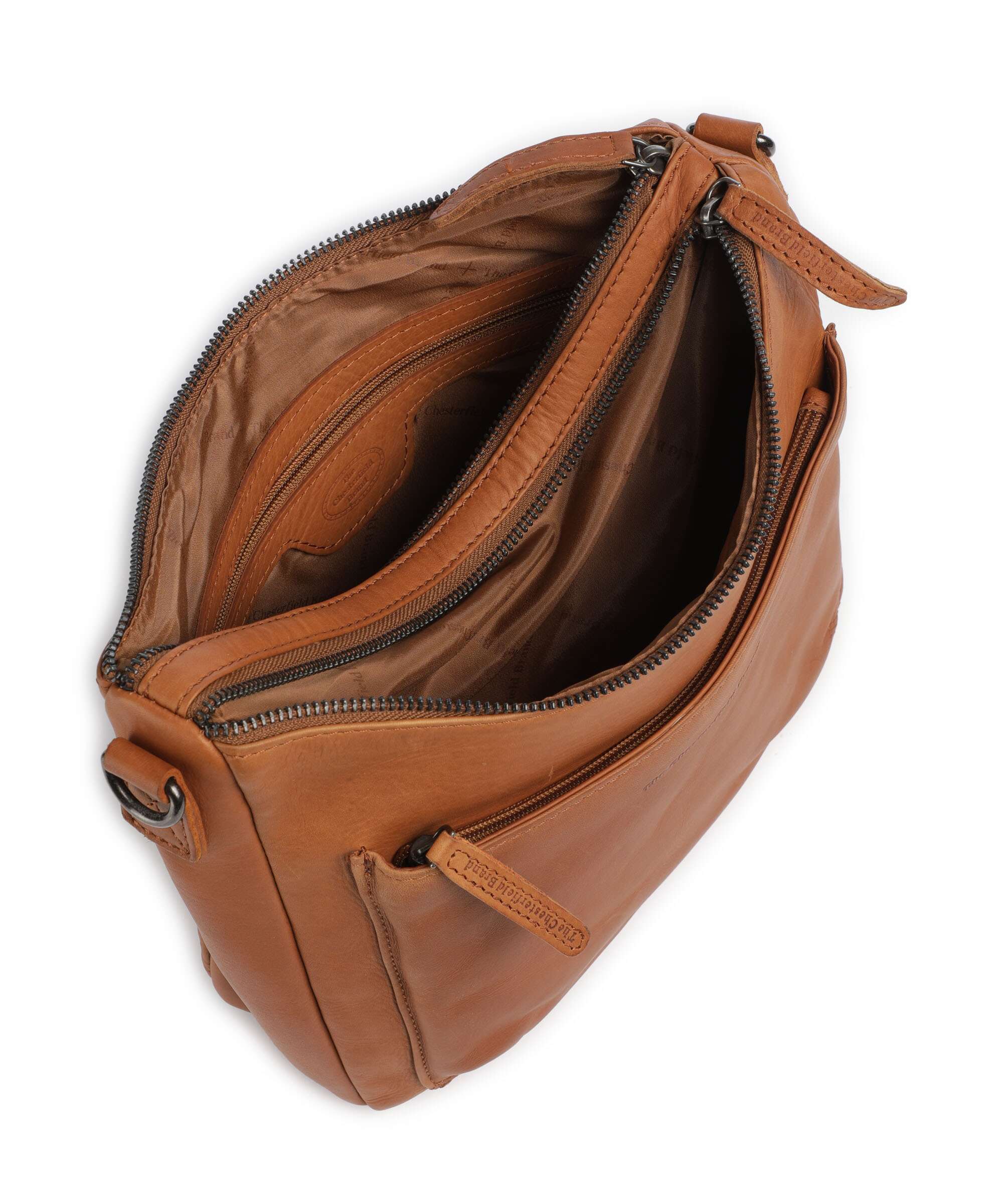 The Chesterfield Brand Wax Pull Up Cow Tivra Shoulder bag cognac - Image 6