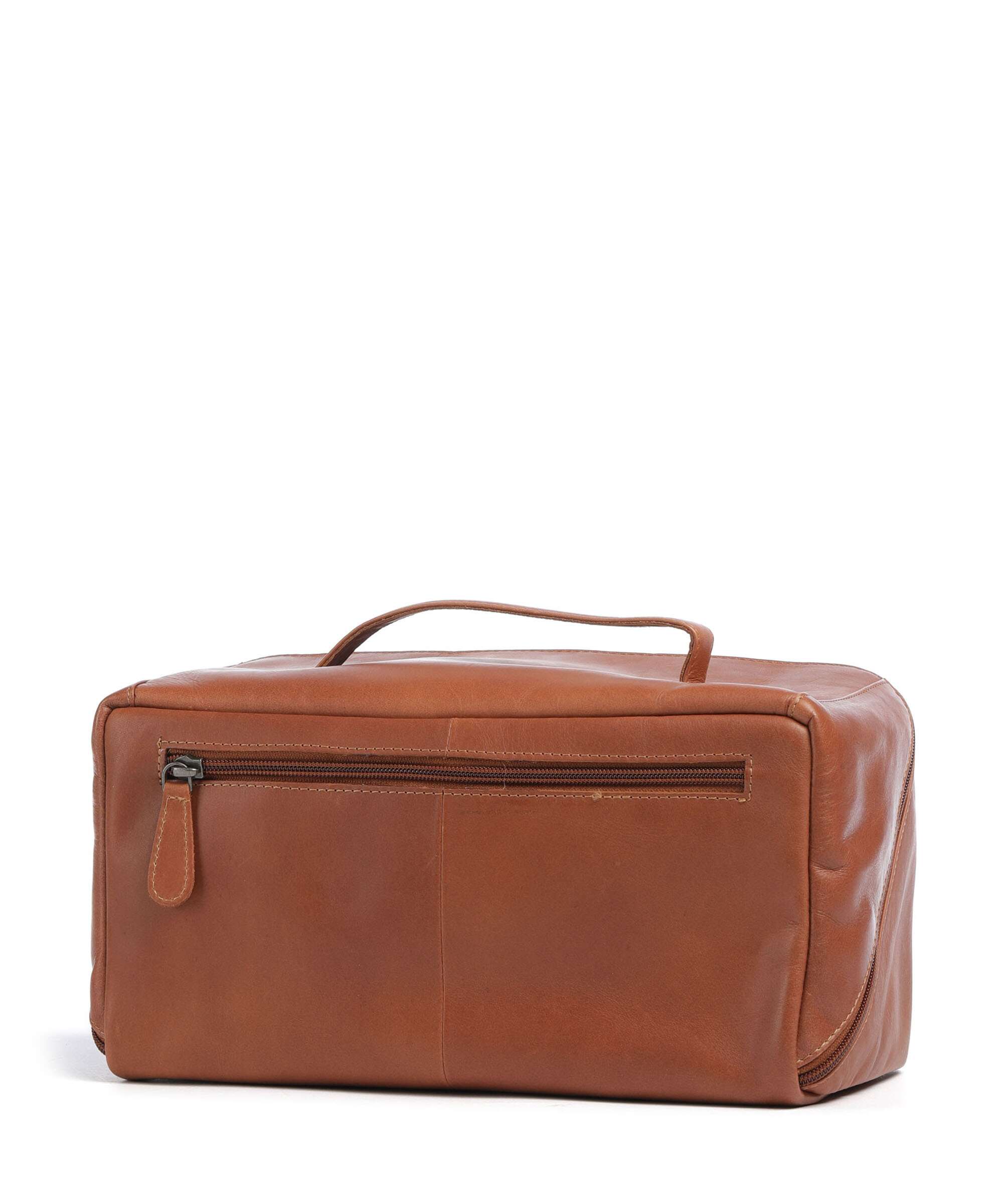 The Chesterfield Brand Wax Pull Up Cow Trevia Toiletry bag cognac - Image 2