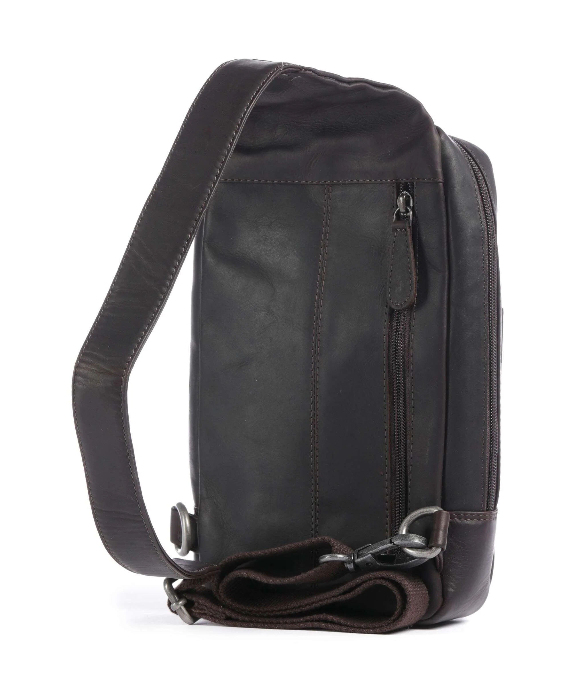 The Chesterfield Brand Wax Pull Up Cow Turelle Sling bag brown - Image 2