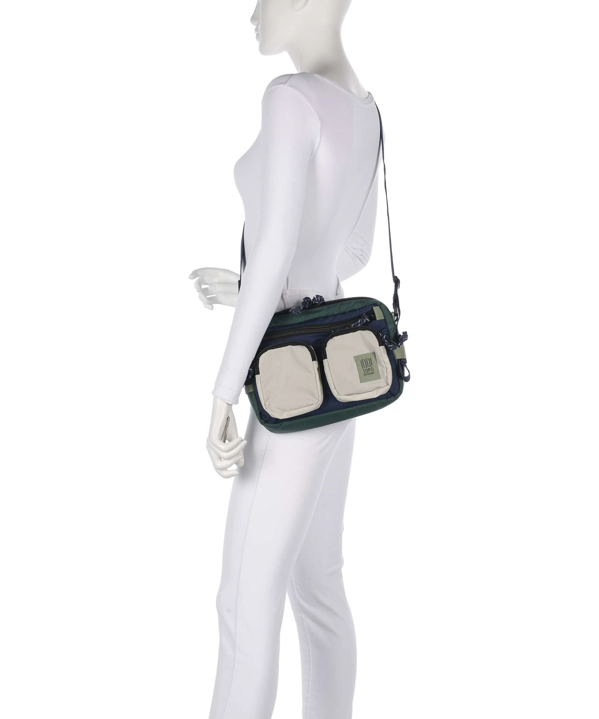 Topo Designs Block Crossbody bag forest/bone white - Image 3
