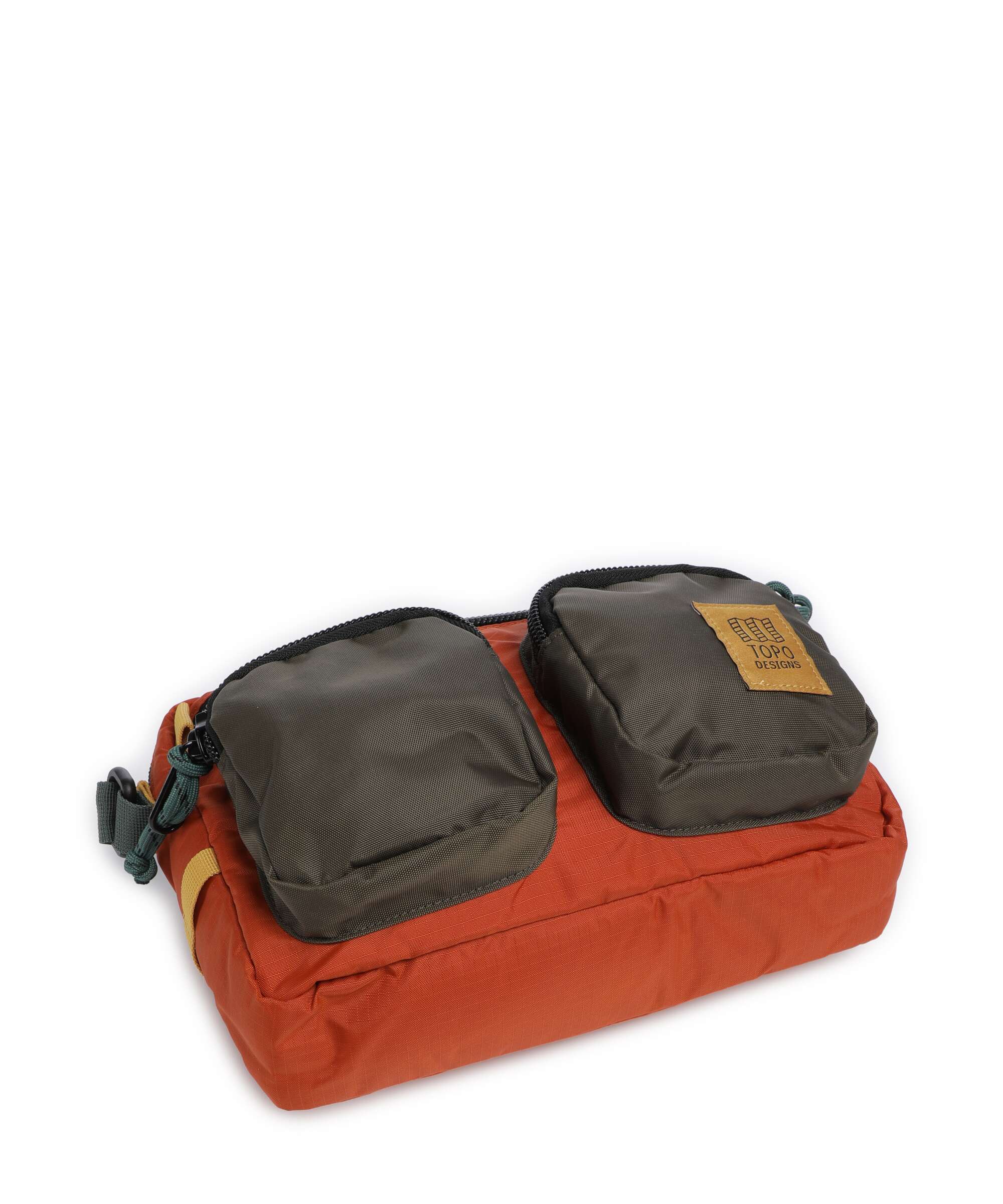 Topo Designs Block Crossbody bag woodland/terracotta - Image 5