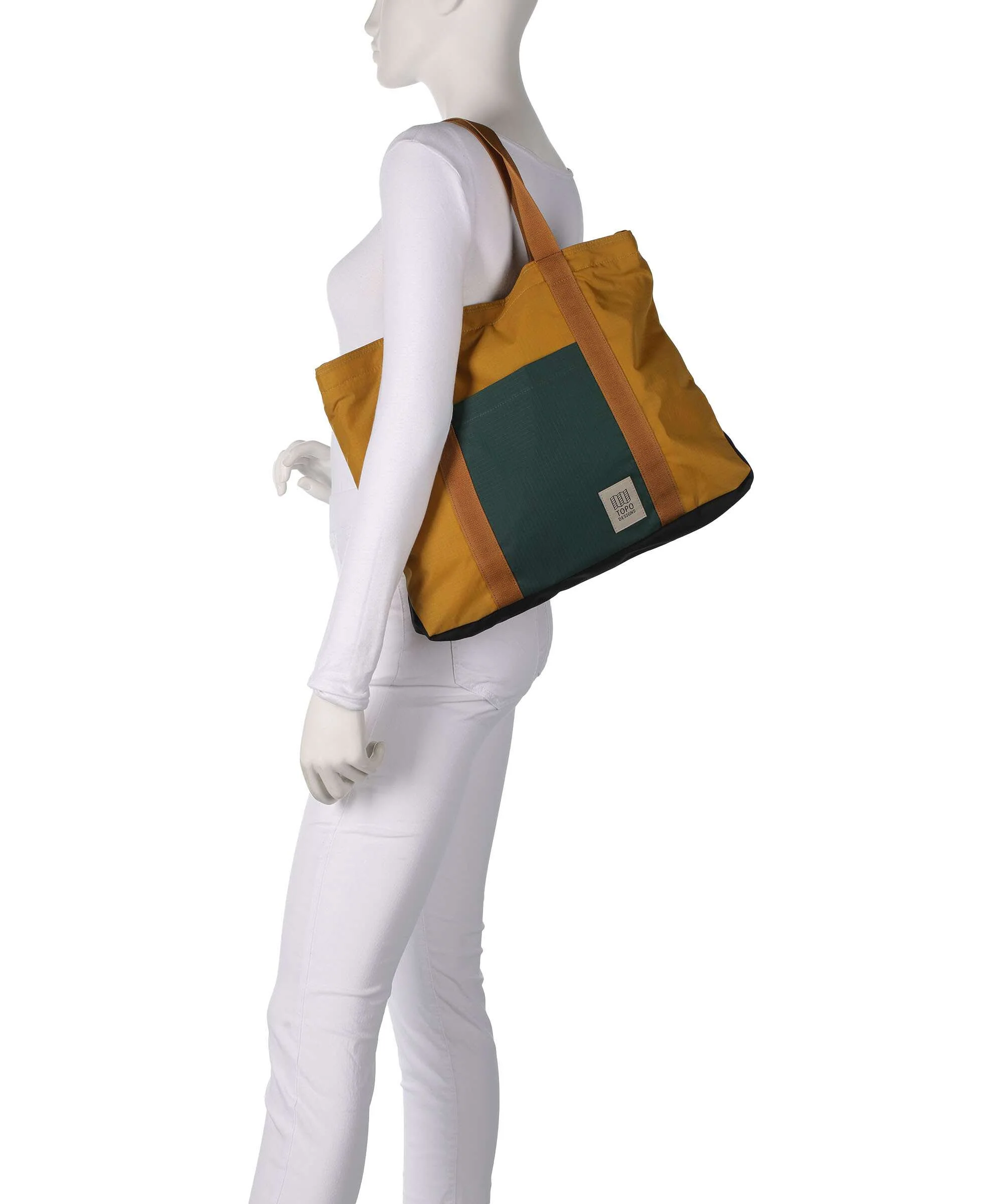 Topo Designs Mountain Essential Tote bag mustard/forest - Image 3