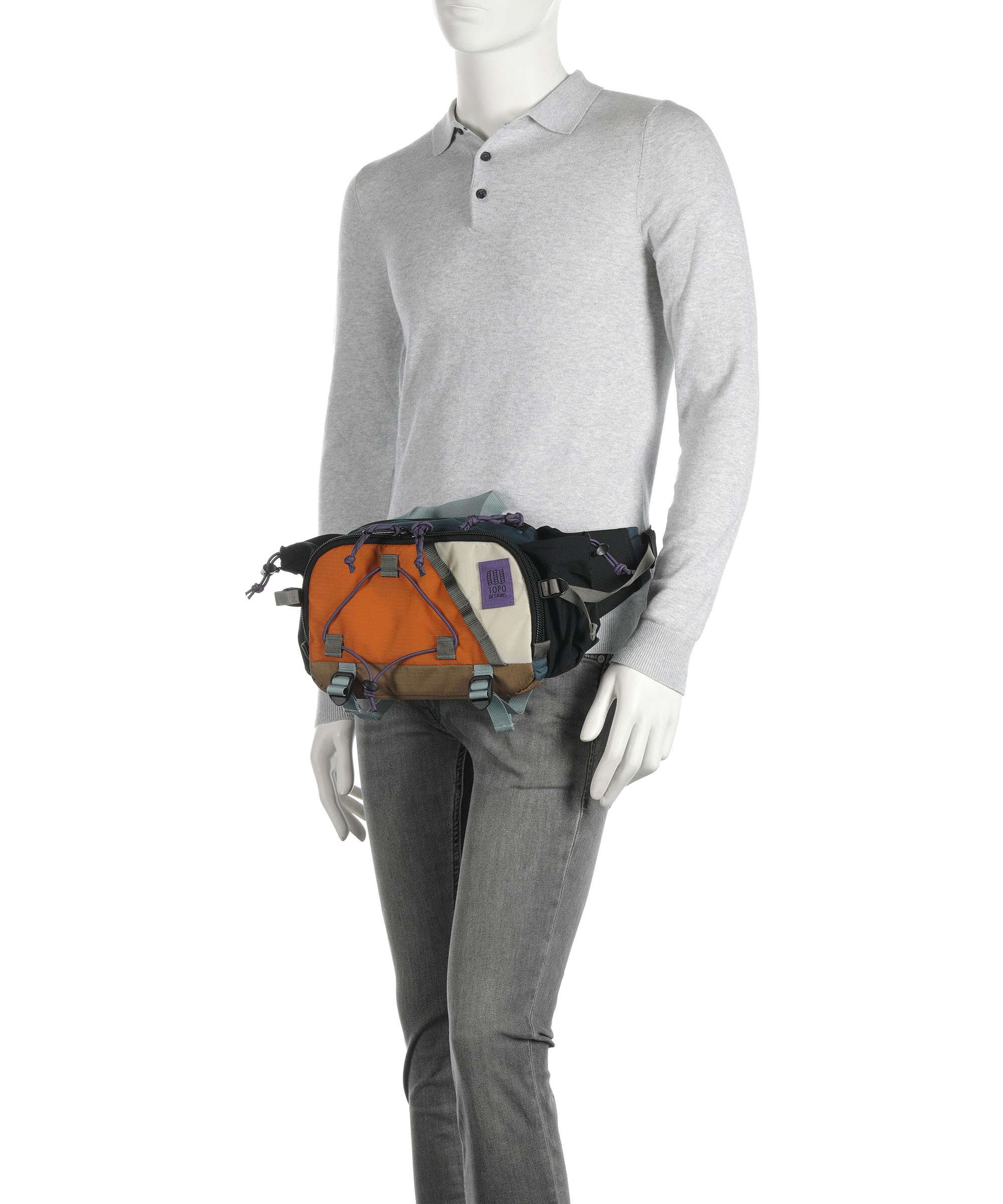 Topo Designs Mountain Hydro Belt bag stone blue/bone white - Image 4