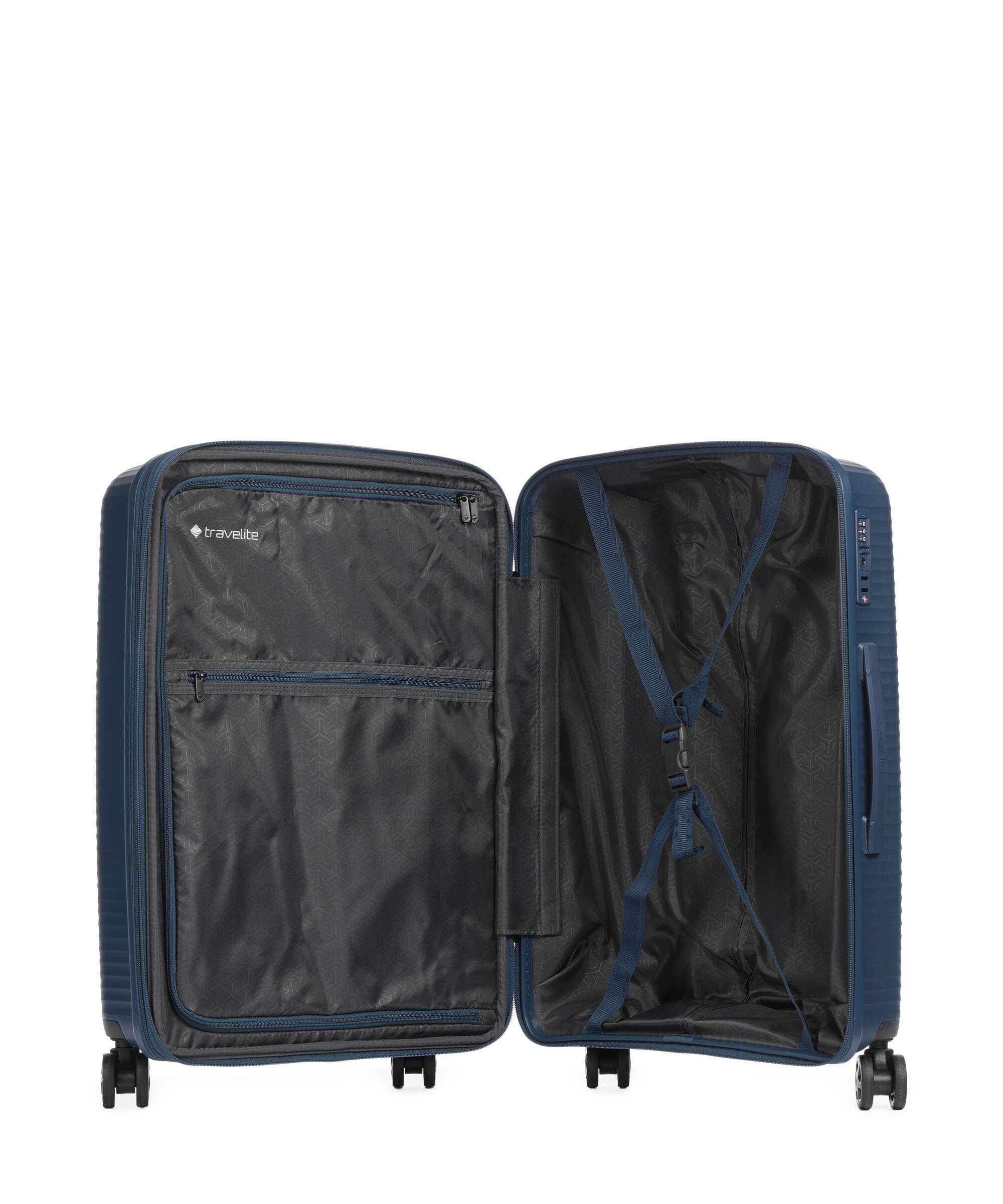 Travelite Air Stripe Slim Suitcase set (4 wheels) navy - Image 6