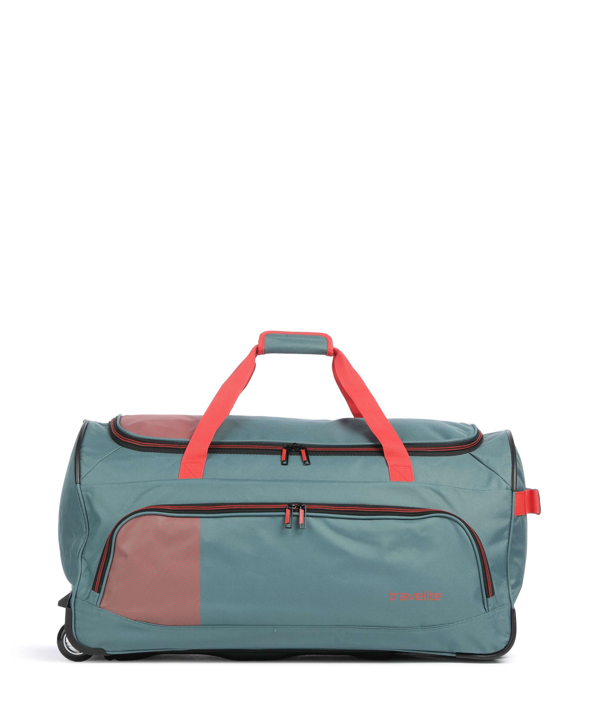 Travelite Basics Travel bag with wheels grün/orange - Image 3