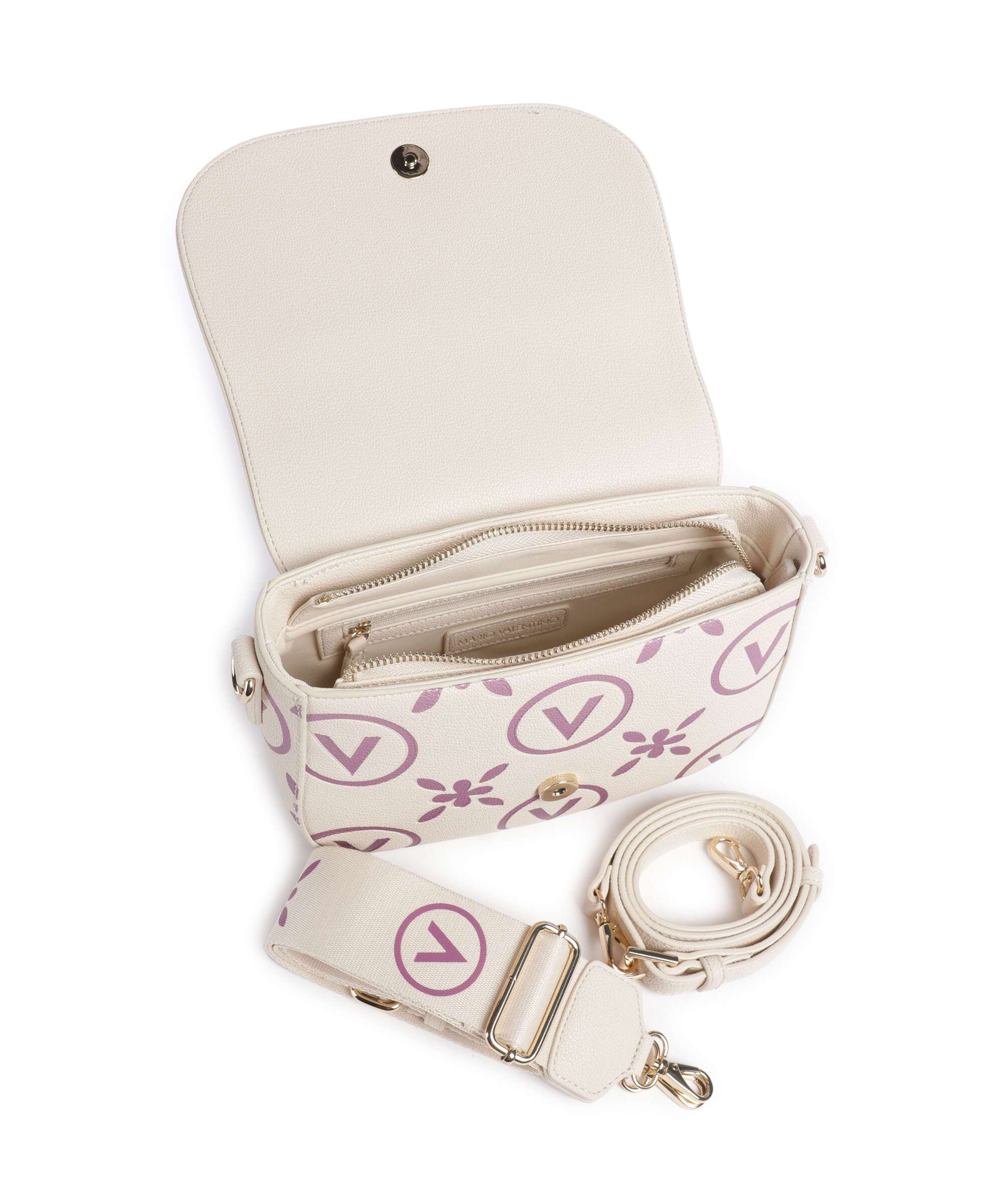 Valentino Bags Samba Re Print Crossbody bag ecru/rosa - Image 5