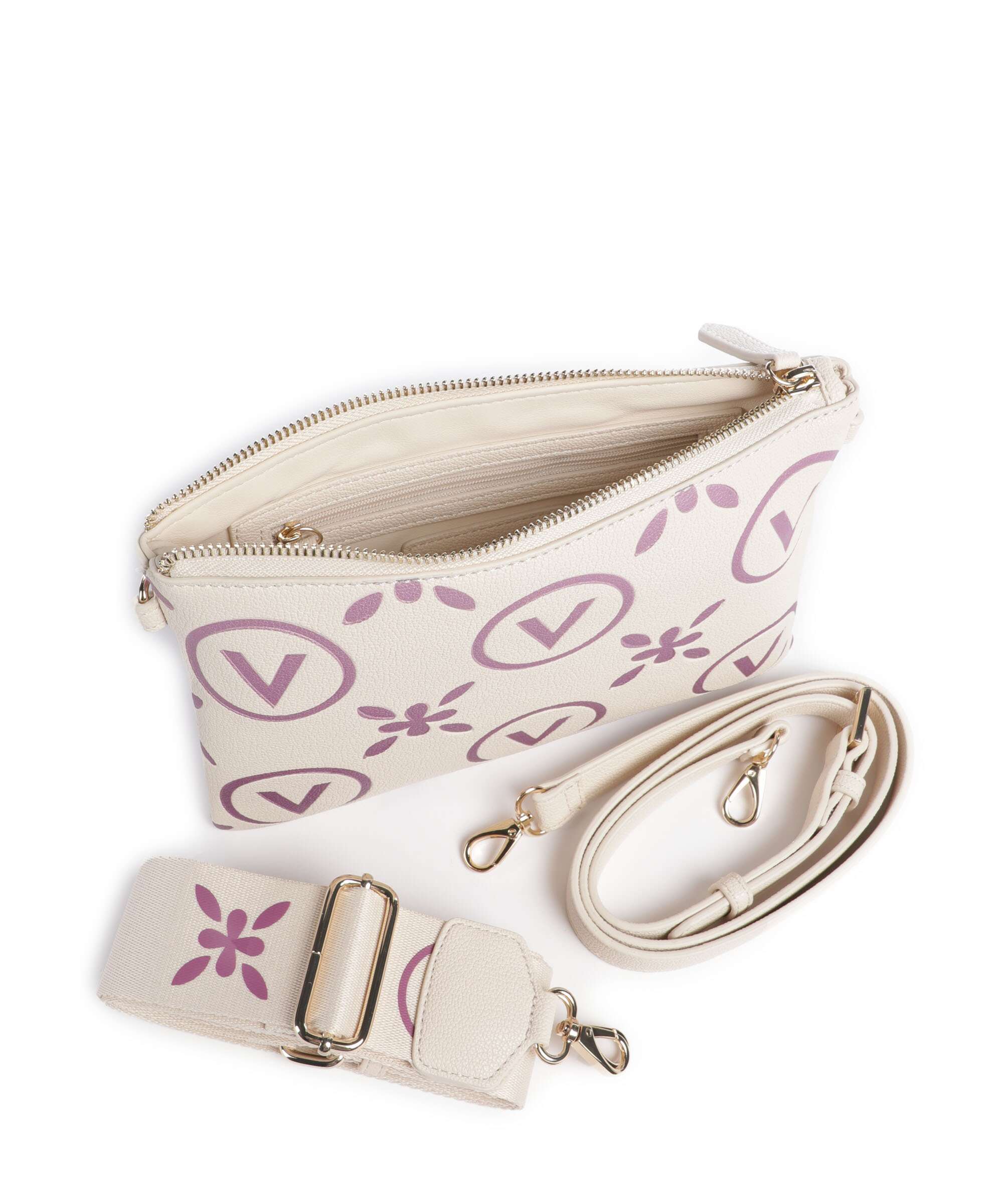 Valentino Bags Samba Re Print Crossbody bag ecru/rosa - Image 5