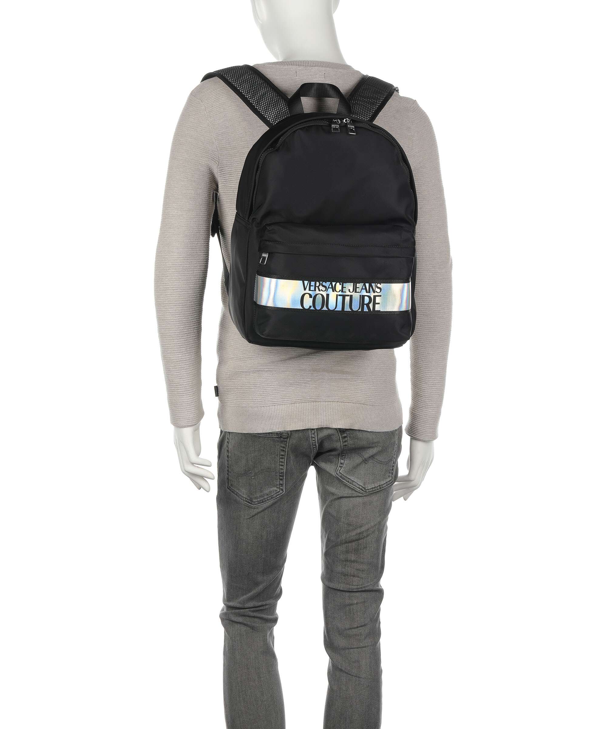 Versace Jeans Couture Iconic Logo Backpack black/silver - Image 3