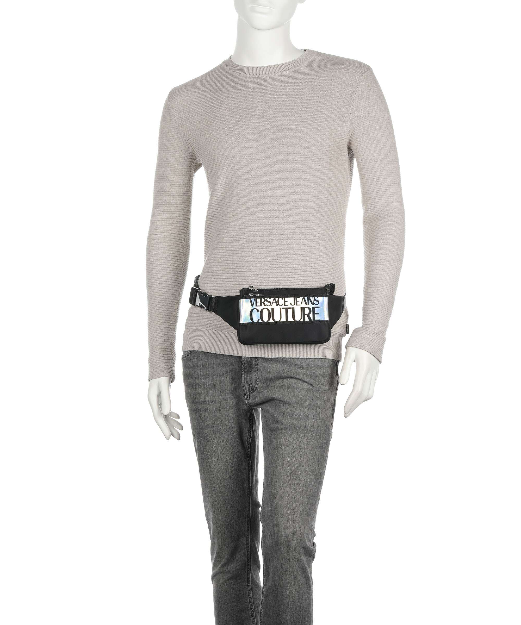 Versace Jeans Couture Iconic Logo Belt bag black/silver - Image 4