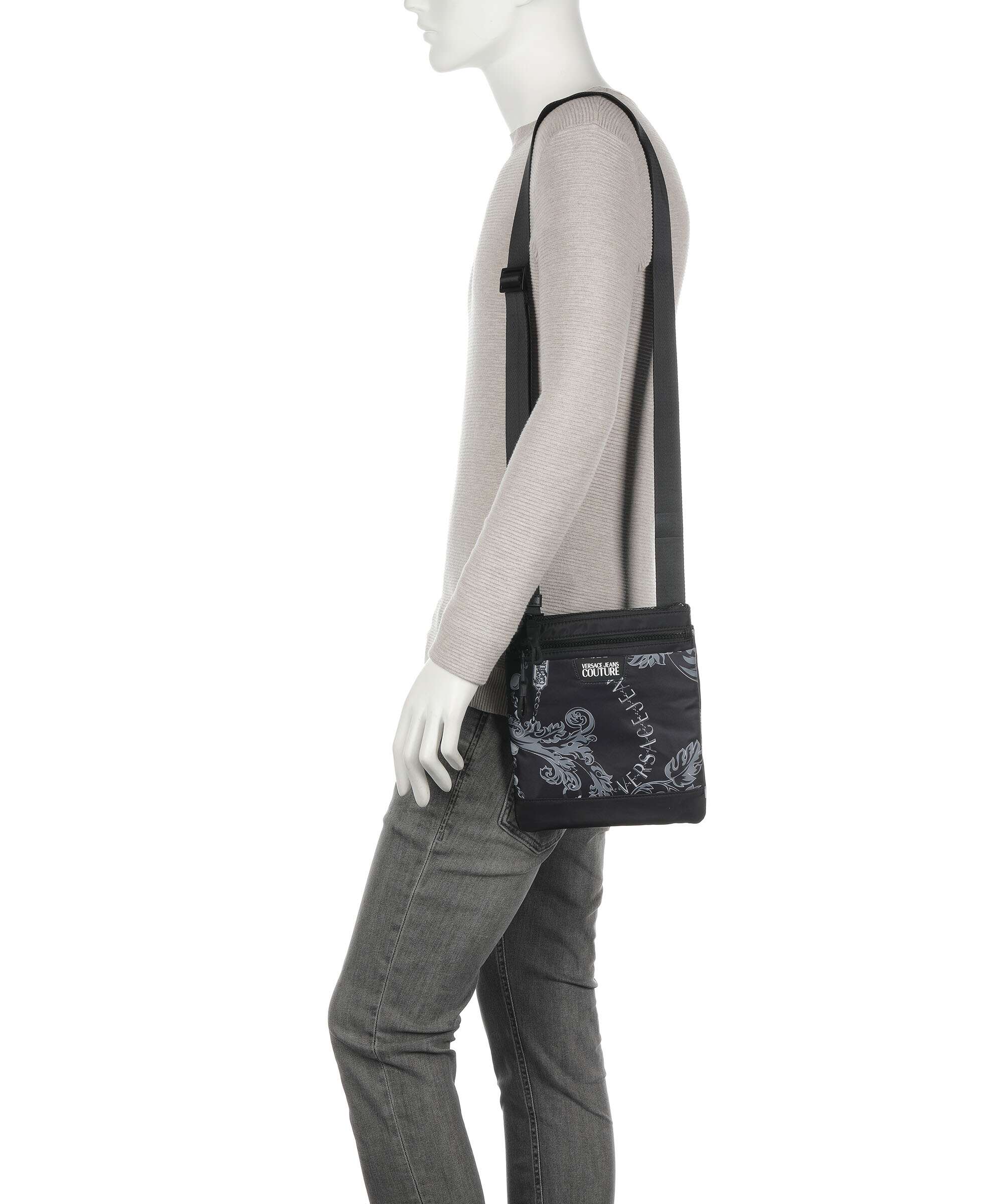 Versace Jeans Couture Iconic Printed Logo Crossbody bag black - Image 3