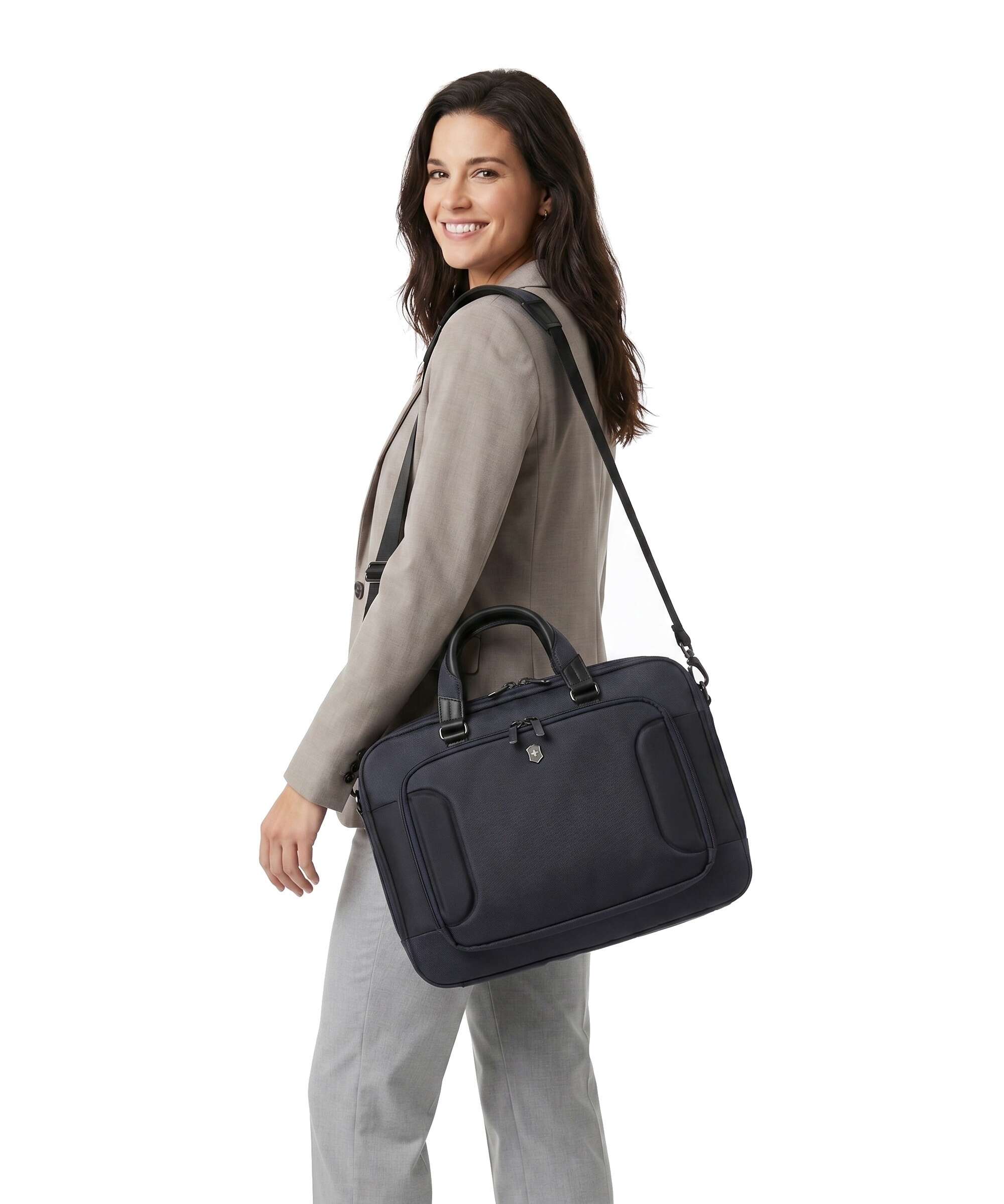 Victorinox Werks Traveler 7.0 Deluxe Briefcase navy blue - Image 3