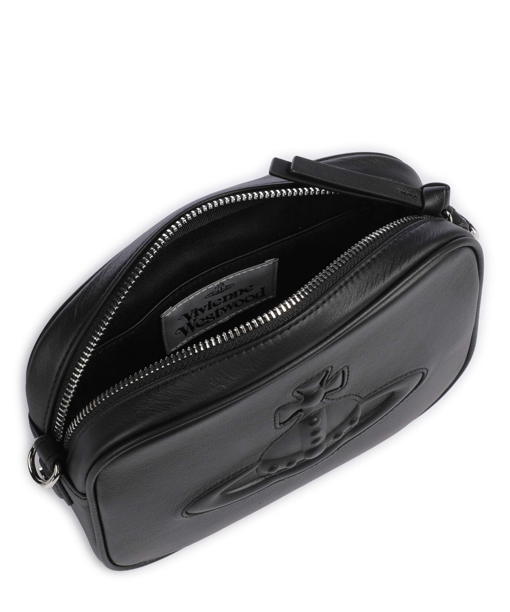 Vivienne Westwood Anna Smooth Injected Orb Crossbody bag black - Image 6