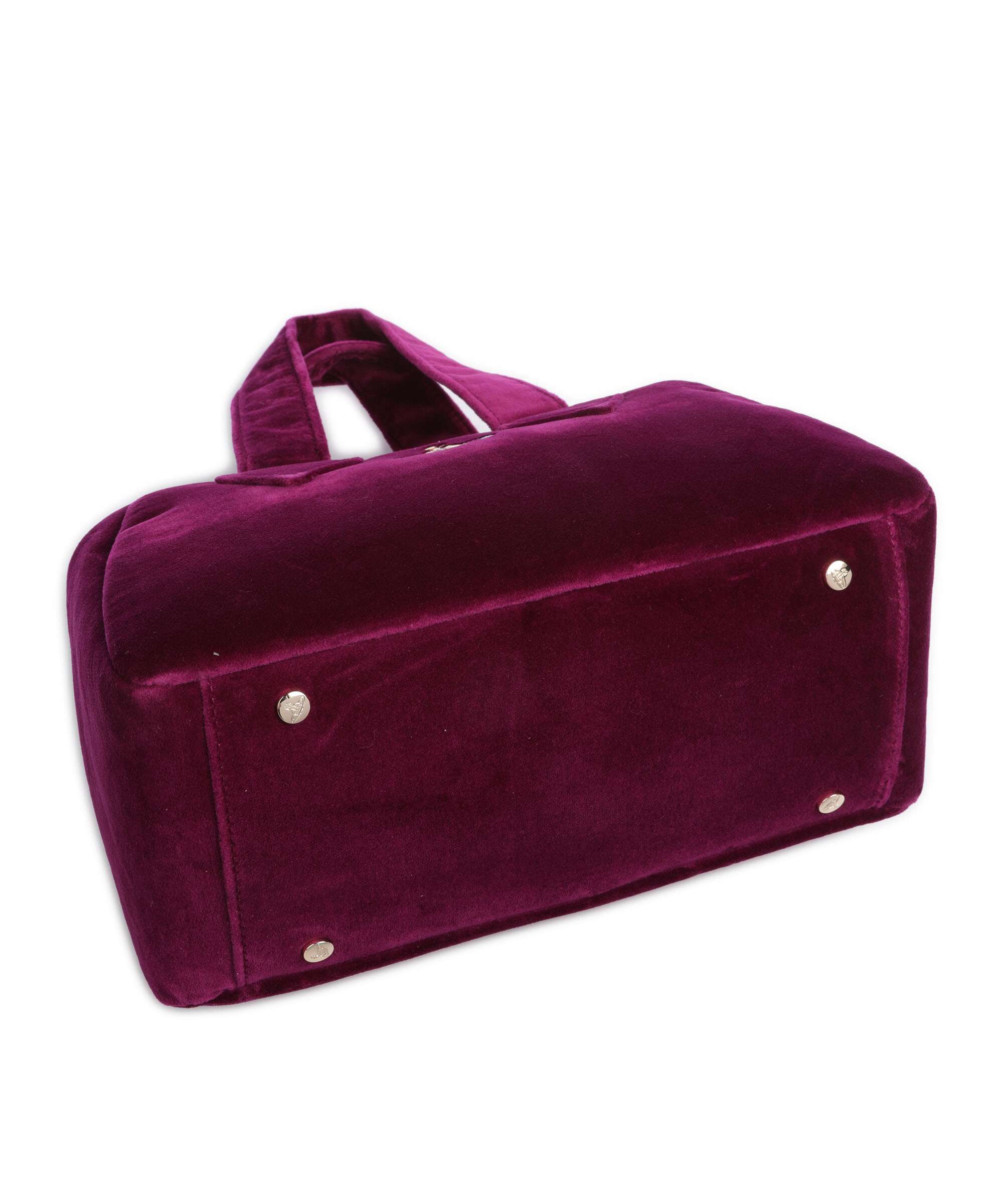 Vivienne Westwood Archive Velvet Medium Handbag purple - Image 5