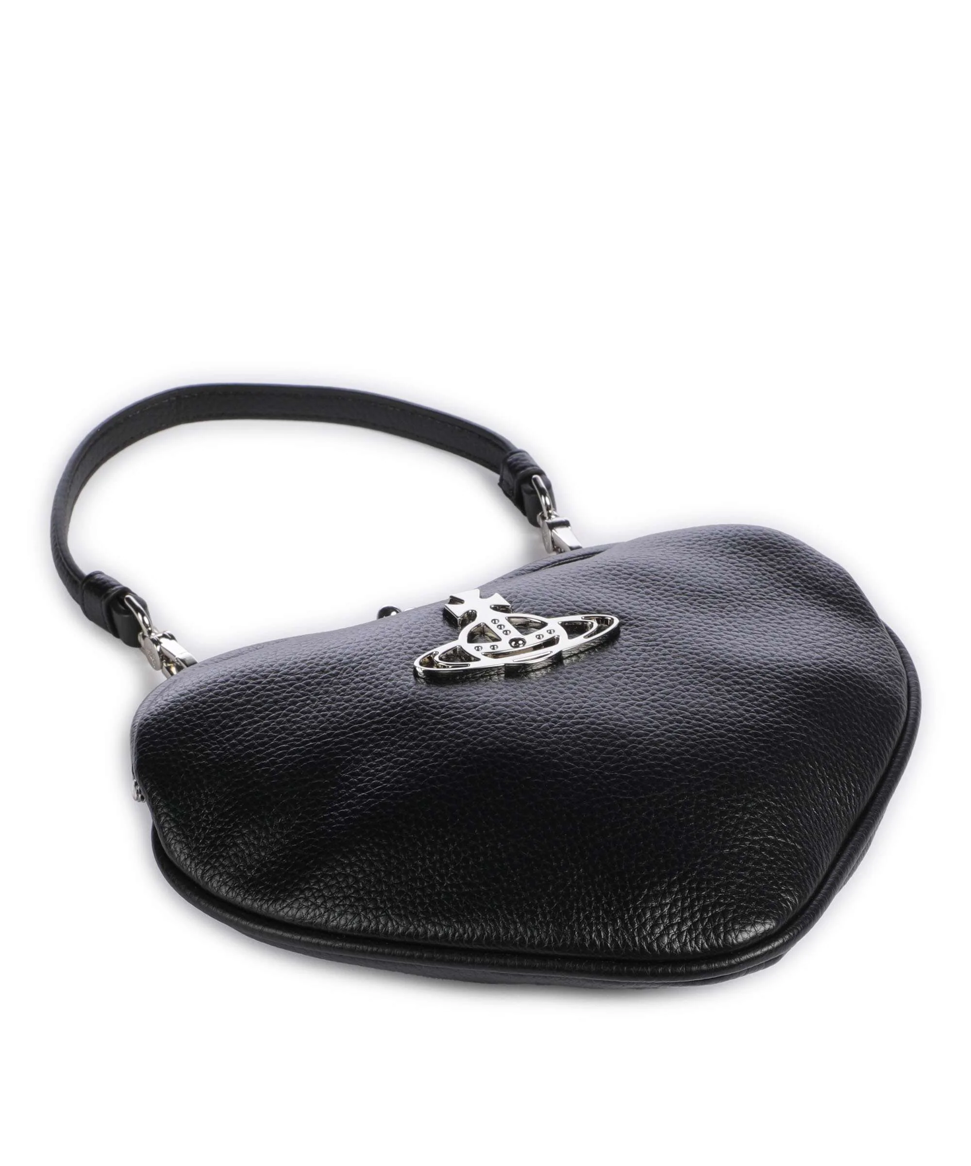 Vivienne Westwood Belle Heart Frame Re-Vegan Grain Shoulder bag black - Image 5