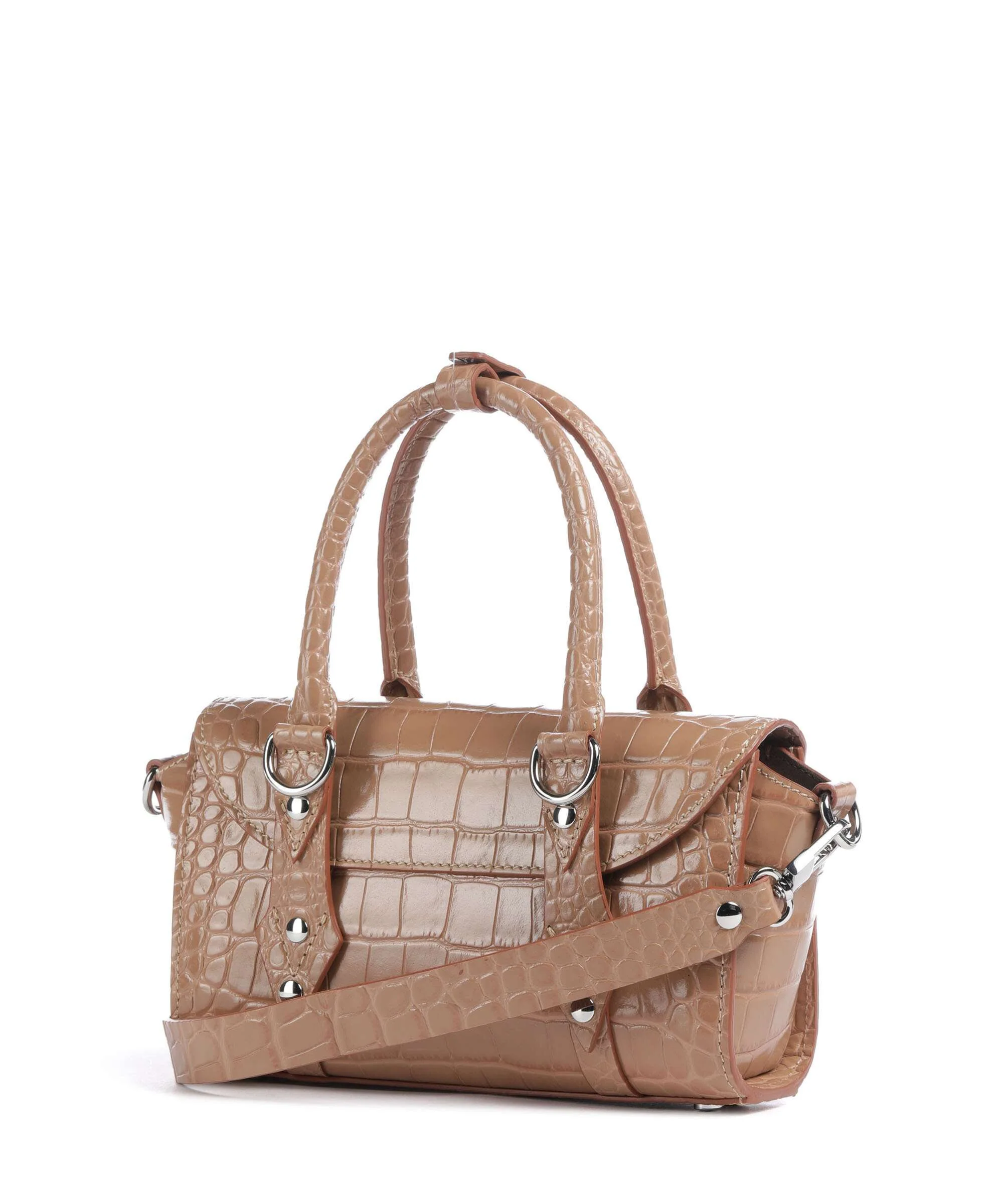 Vivienne Westwood Bettina Embossed Croc Mini Handbag dusty pink - Image 2