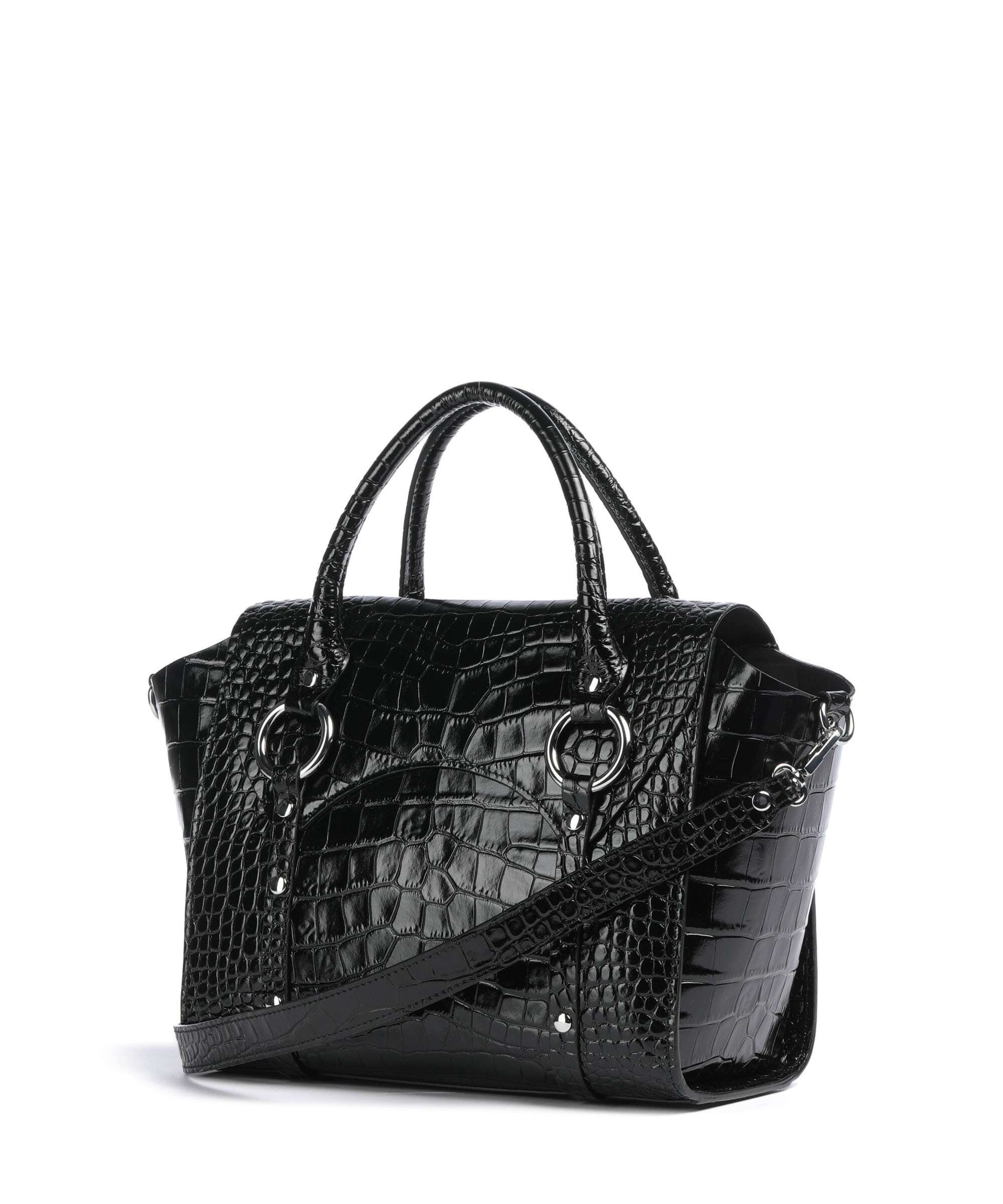 Vivienne Westwood Betty Embossed Croc Medium Handbag black - Image 2