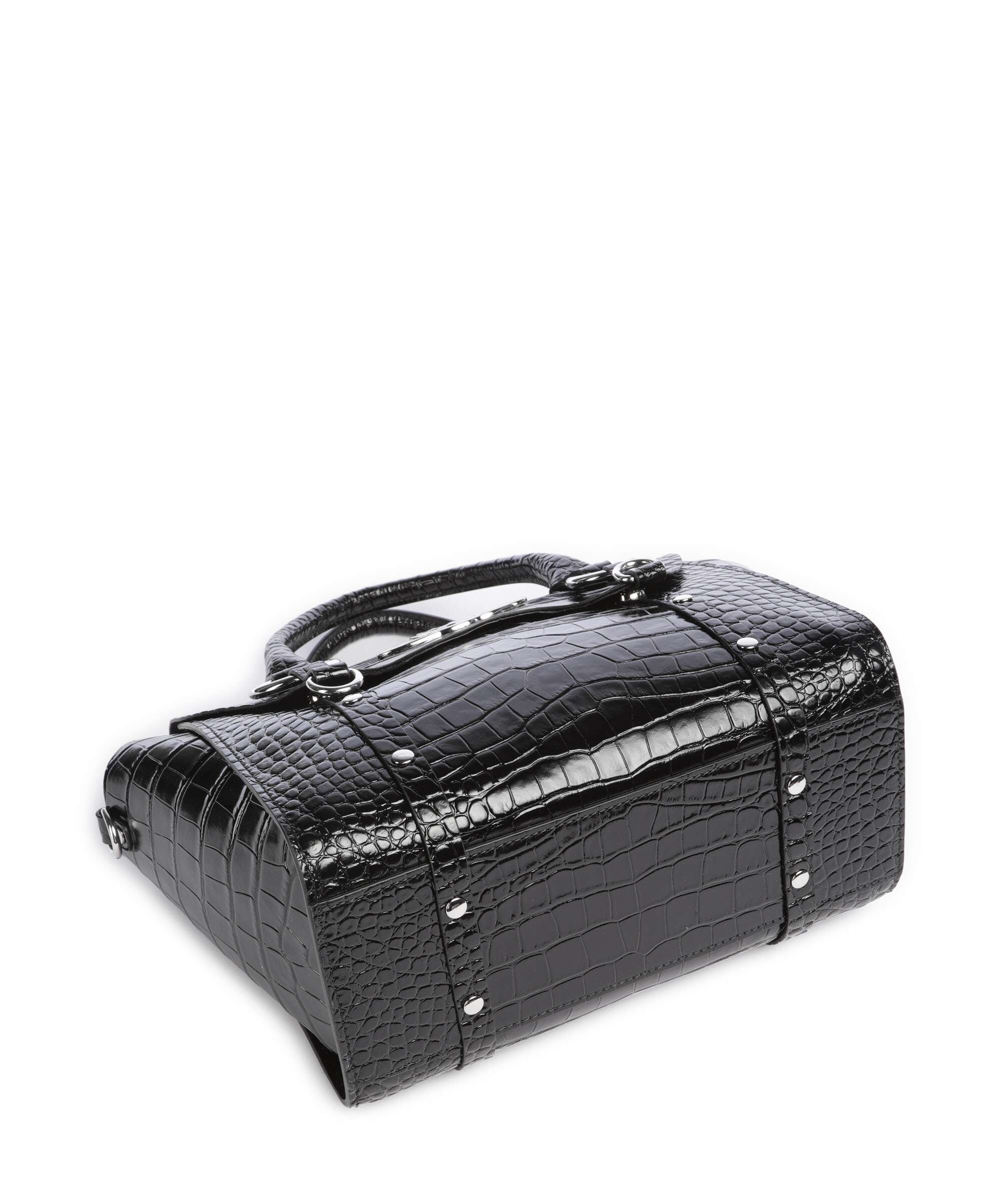 Vivienne Westwood Betty Embossed Croc Medium Handbag black - Image 5