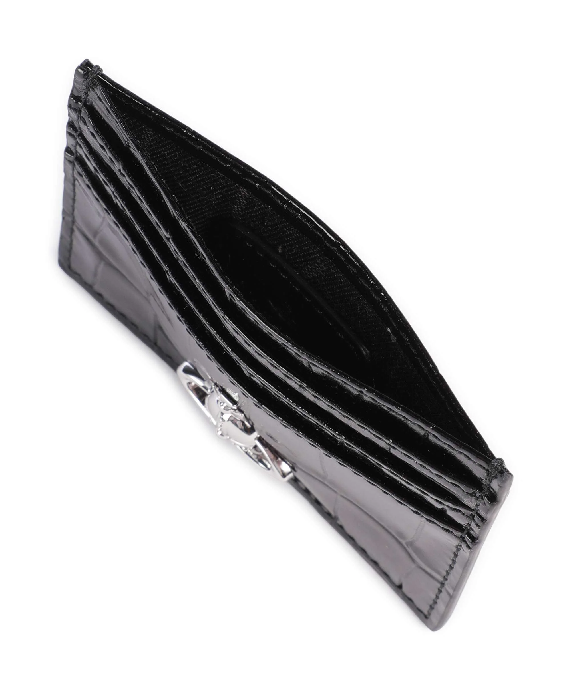 Vivienne Westwood Embossed Croc Credit card holder black - Image 4