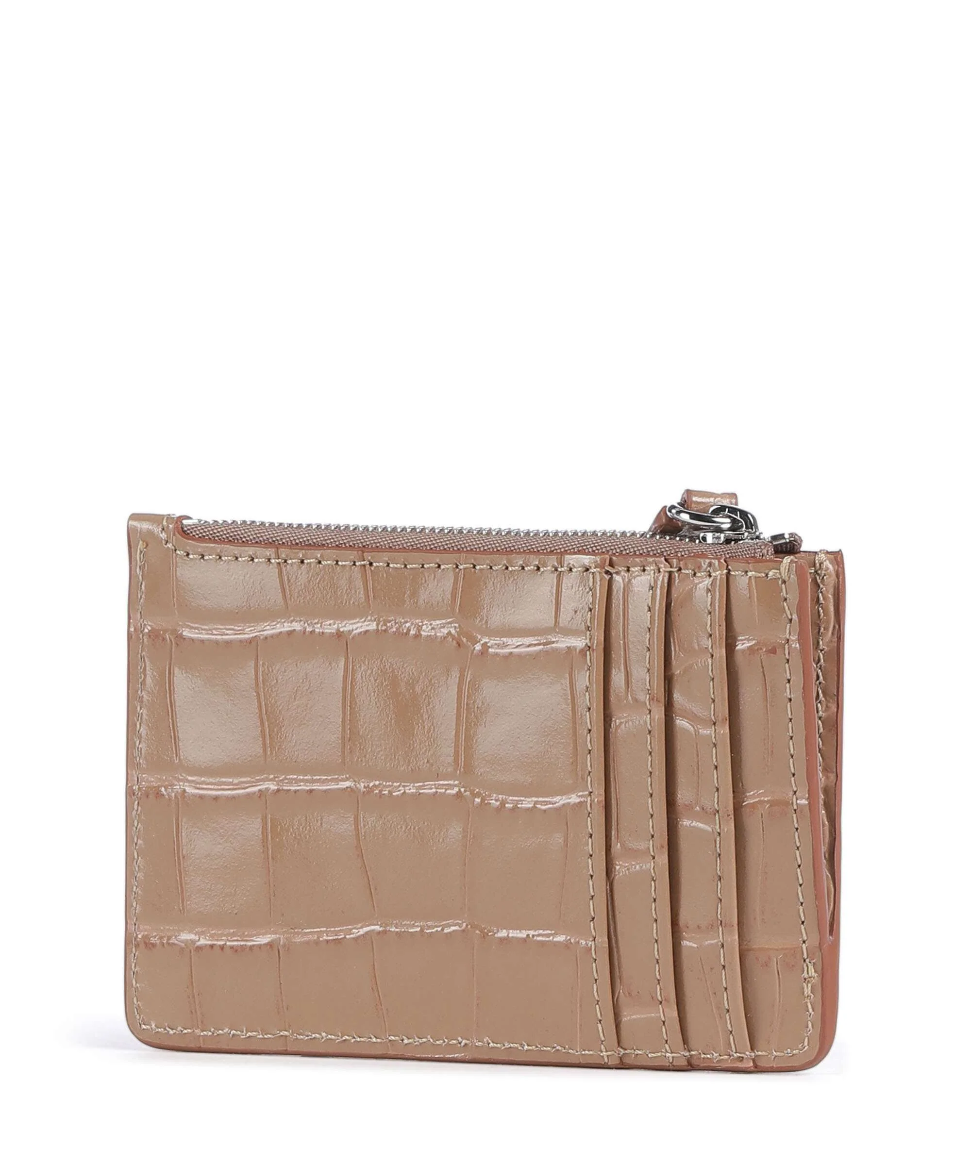 Vivienne Westwood Embossed Croc Slim Credit card holder dusty pink - Image 2