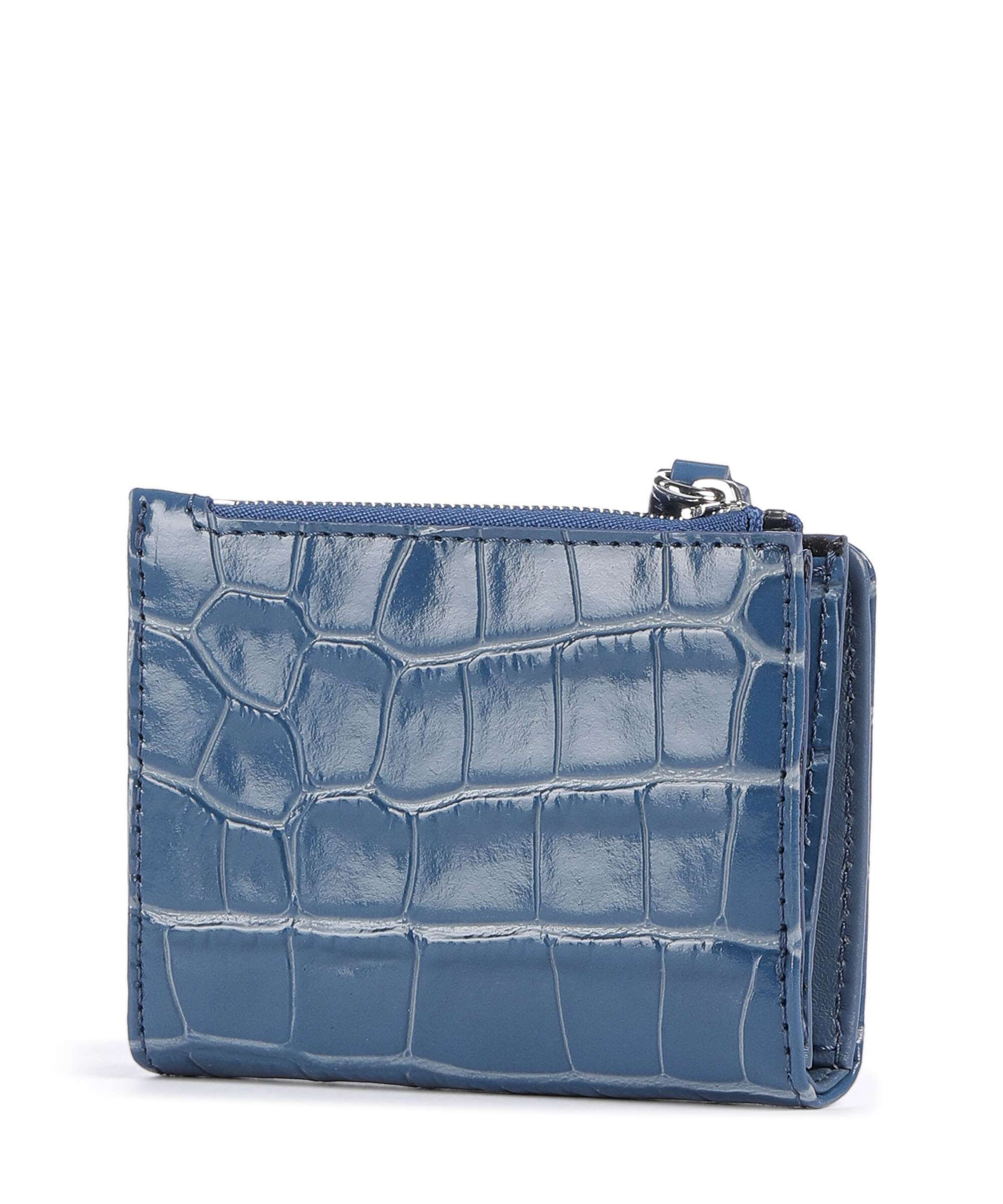 Vivienne Westwood Embossed Croc Slim Wallet blue - Image 3