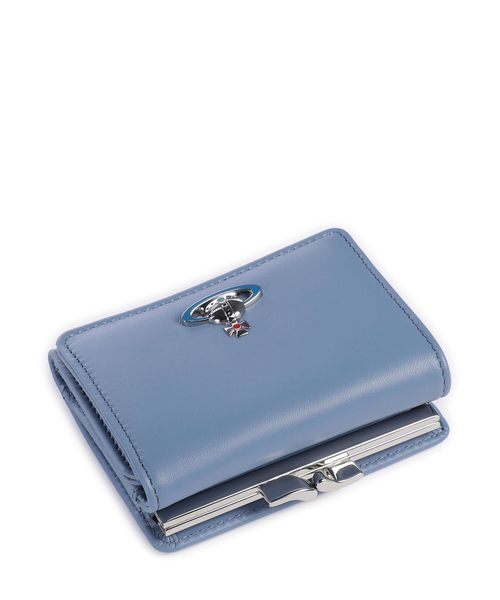 Vivienne Westwood Frame Nappa Small Wallet blue - Image 5