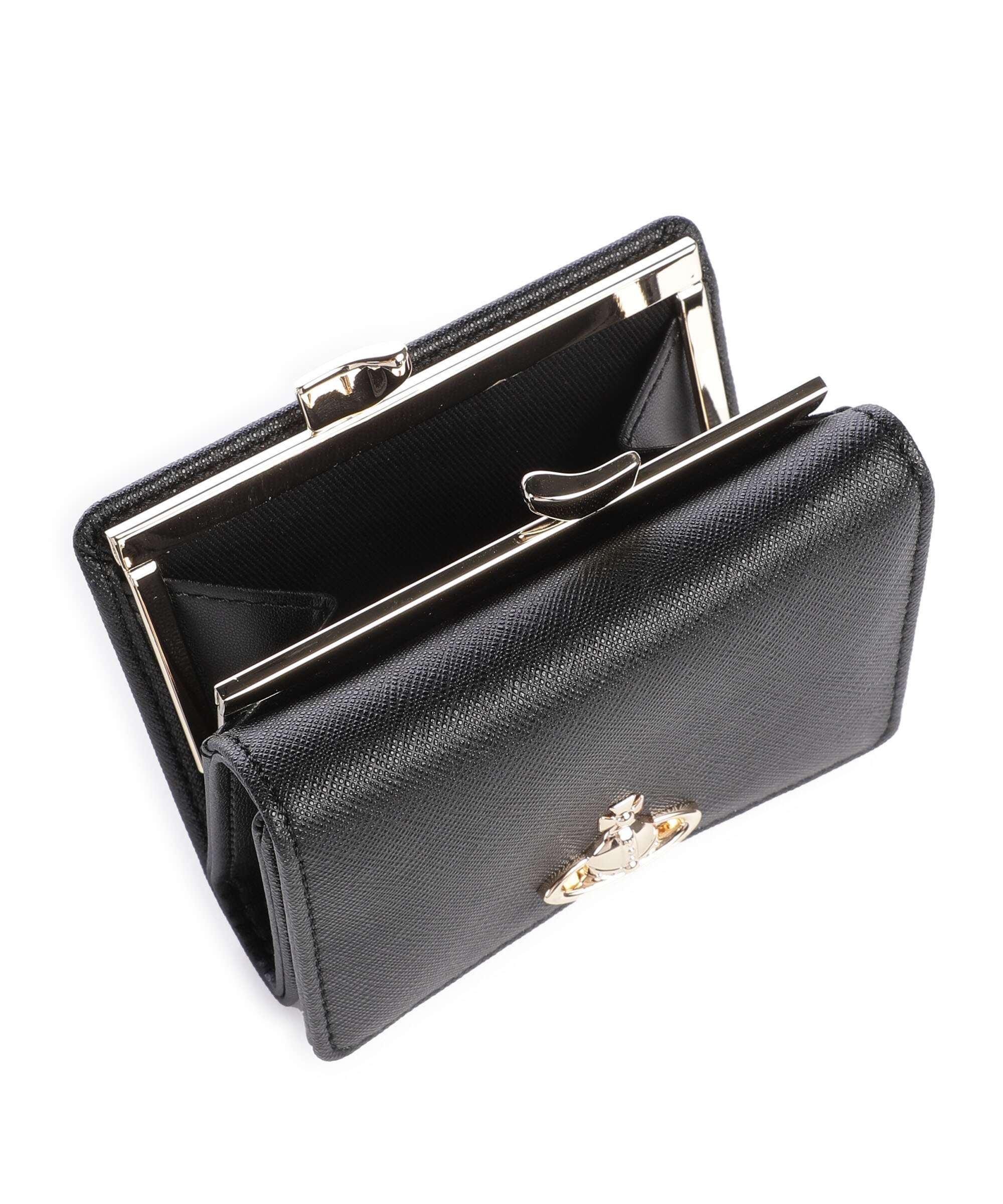 Vivienne Westwood Frame Saffiano Small Wallet black - Image 3