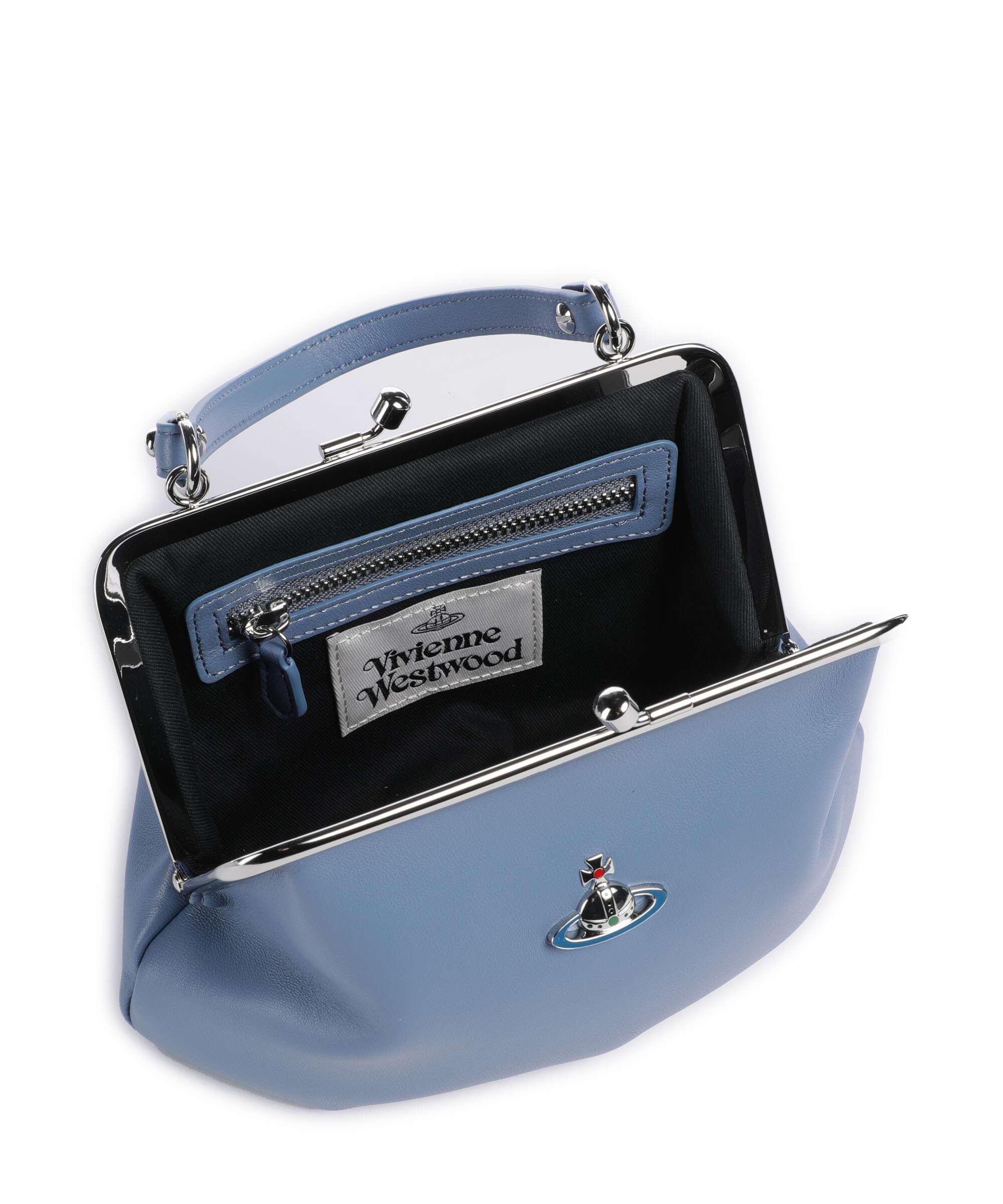 Vivienne Westwood Granny Frame Nappa Crossbody bag blue - Image 6