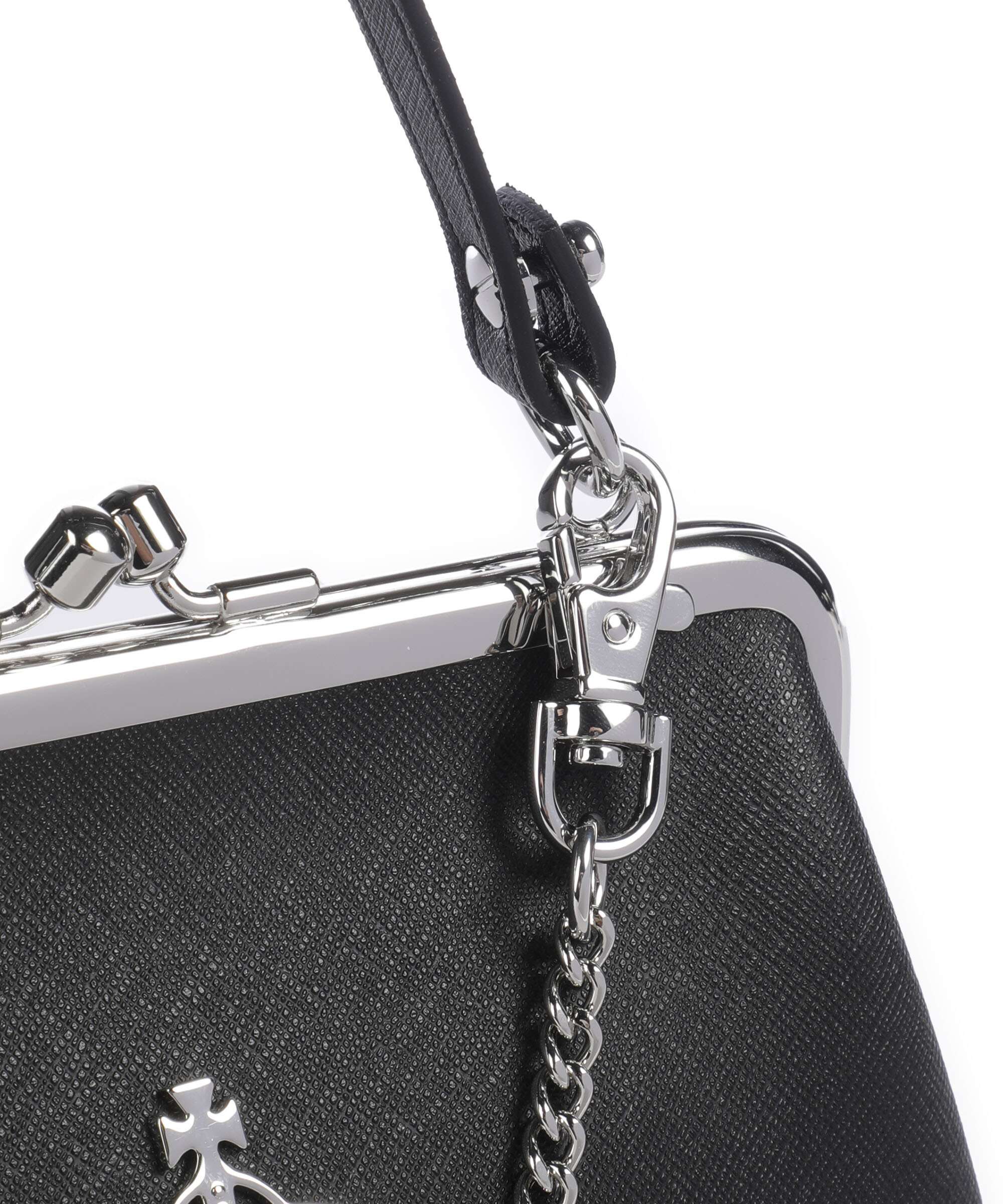 Vivienne Westwood Granny Frame Saffiano Crossbody bag black - Image 4