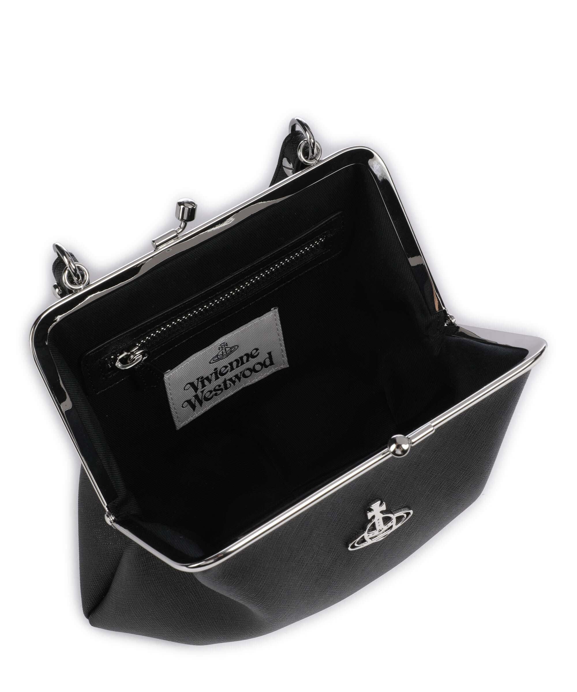 Vivienne Westwood Granny Frame Saffiano Crossbody bag black - Image 6