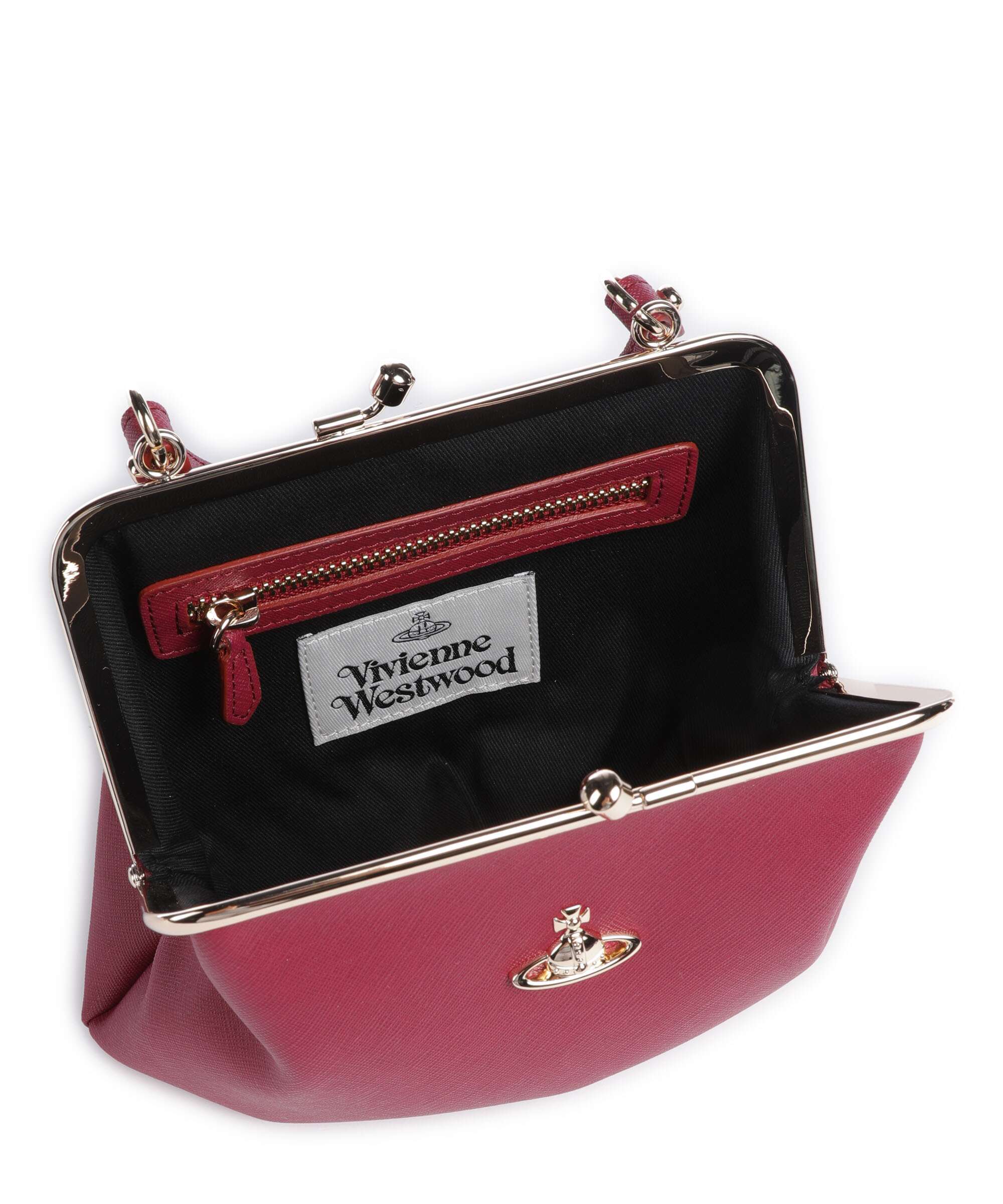 Vivienne Westwood Granny Frame Saffiano Crossbody bag red - Image 6