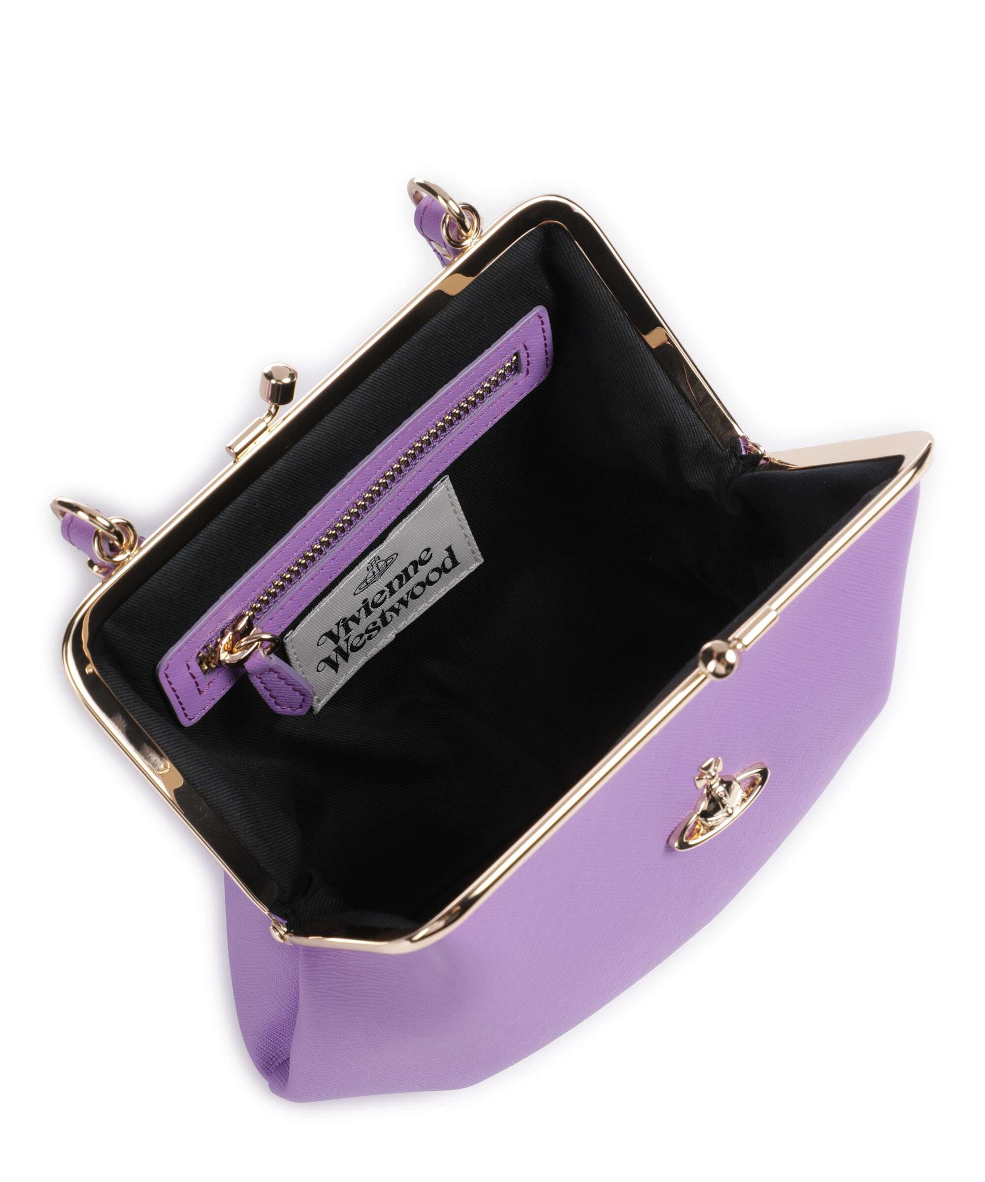 Vivienne Westwood Granny Frame Saffiano Crossbody bag lilac - Image 6
