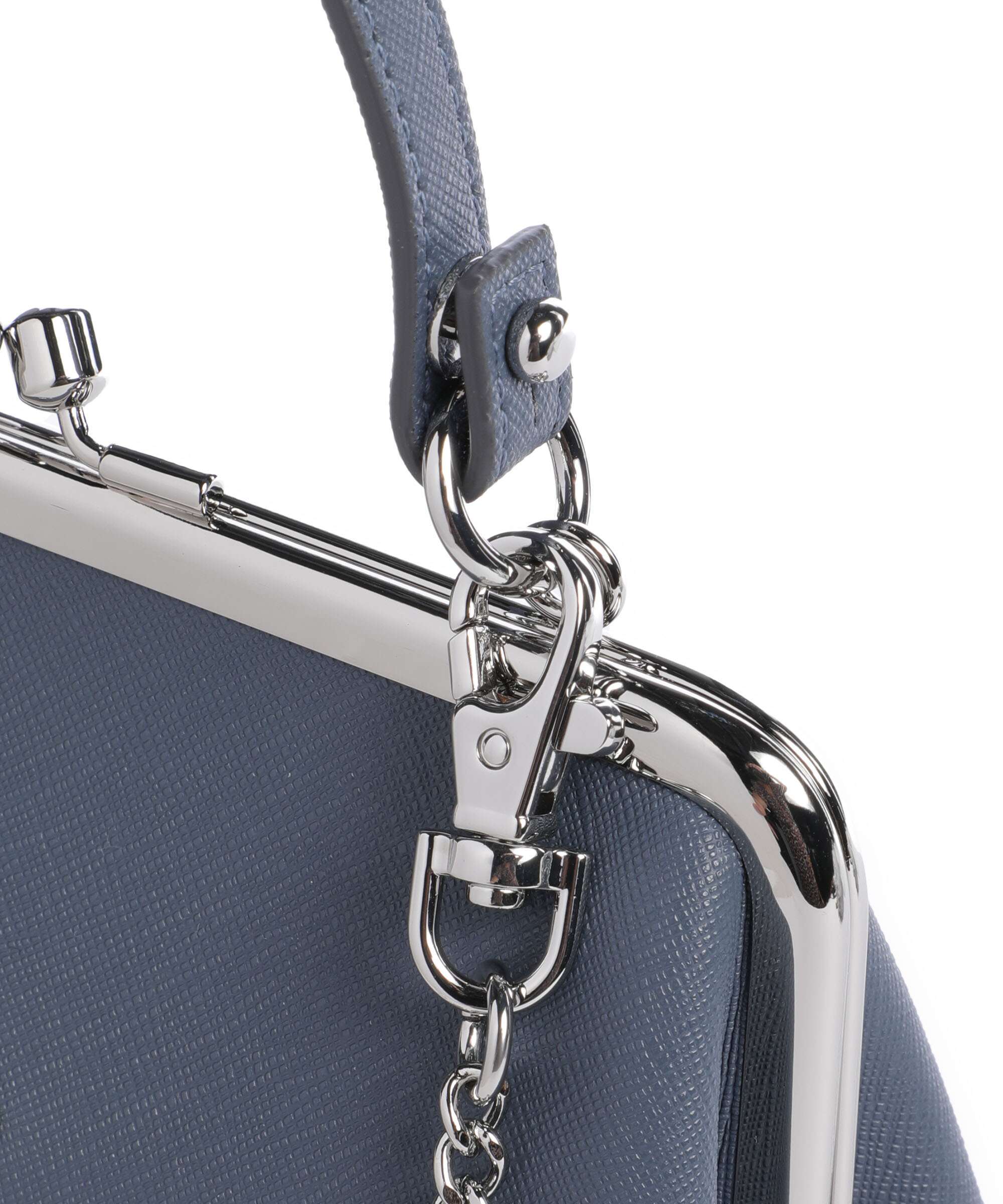 Vivienne Westwood Granny Frame Saffiano Handbag denim blue - Image 4