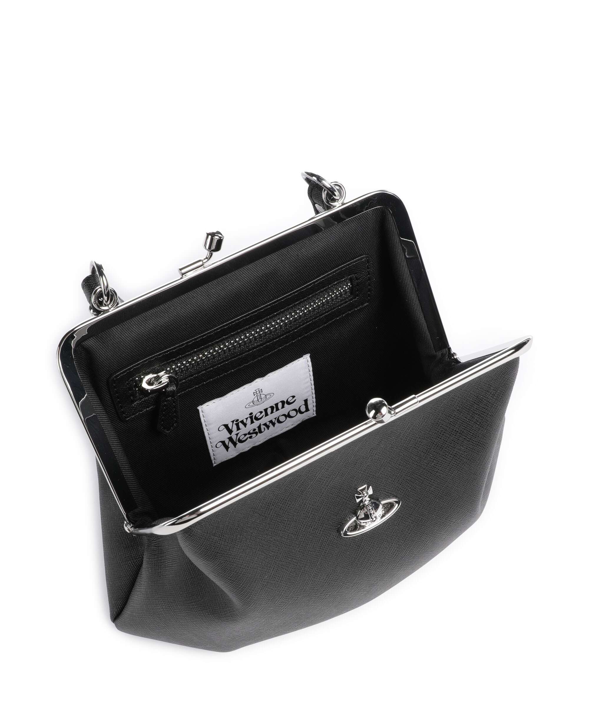 Vivienne Westwood Granny Frame Saffiano Handbag black - Image 6