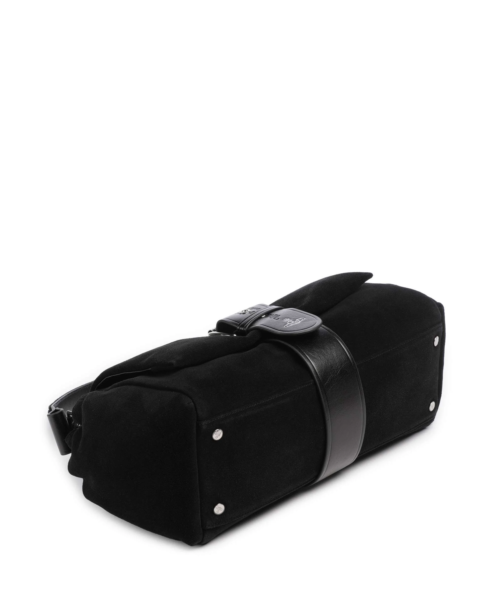 Vivienne Westwood Hazel Suede Treasure XL Shoulder bag black - Image 4