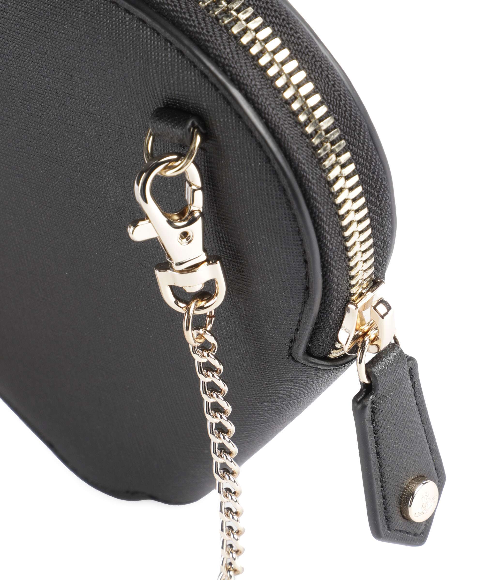 Vivienne Westwood Heart Saffiano Biogreen Crossbody bag black - Image 4