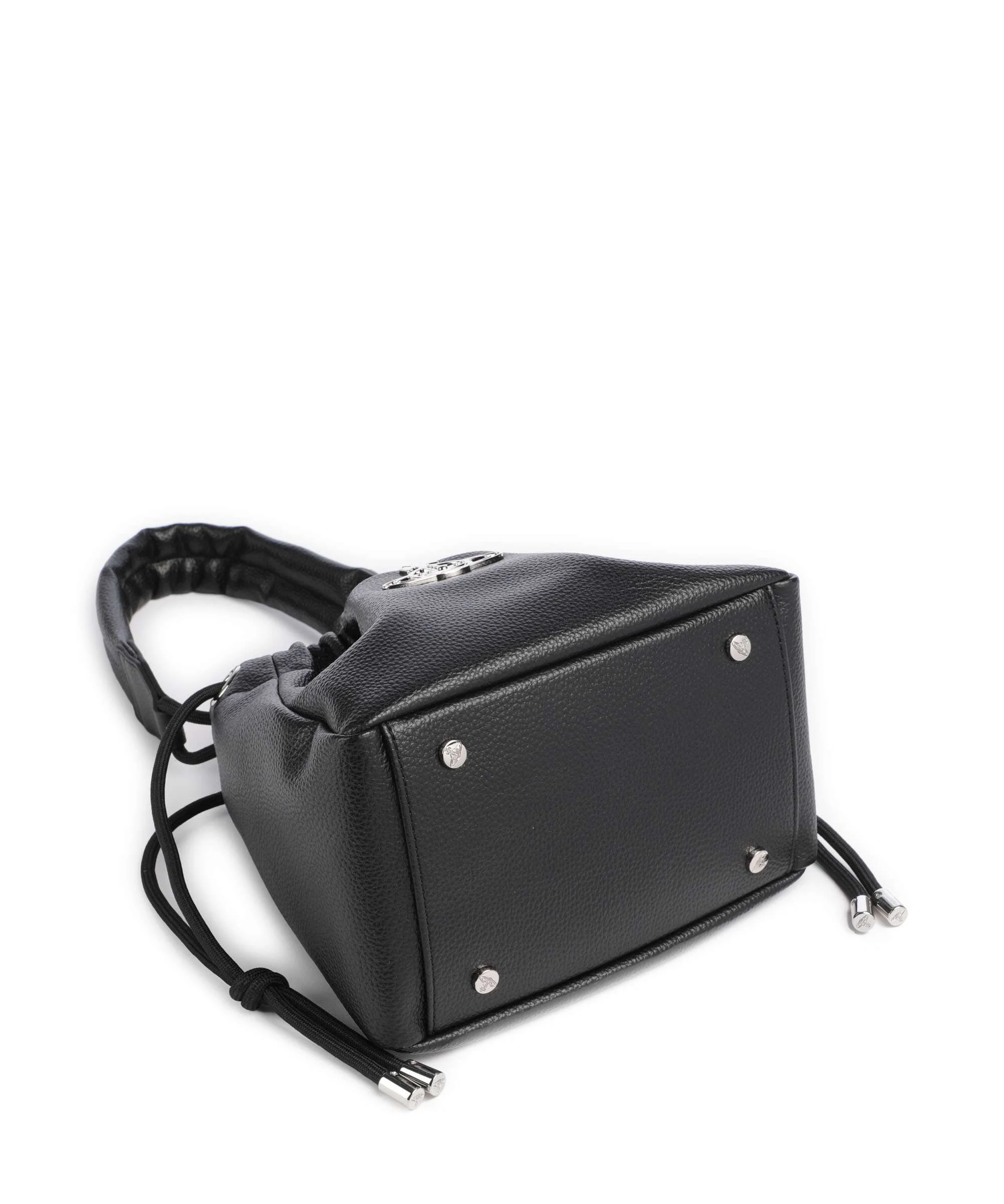 Vivienne Westwood Hilary Grain Small Bucket bag black - Image 6