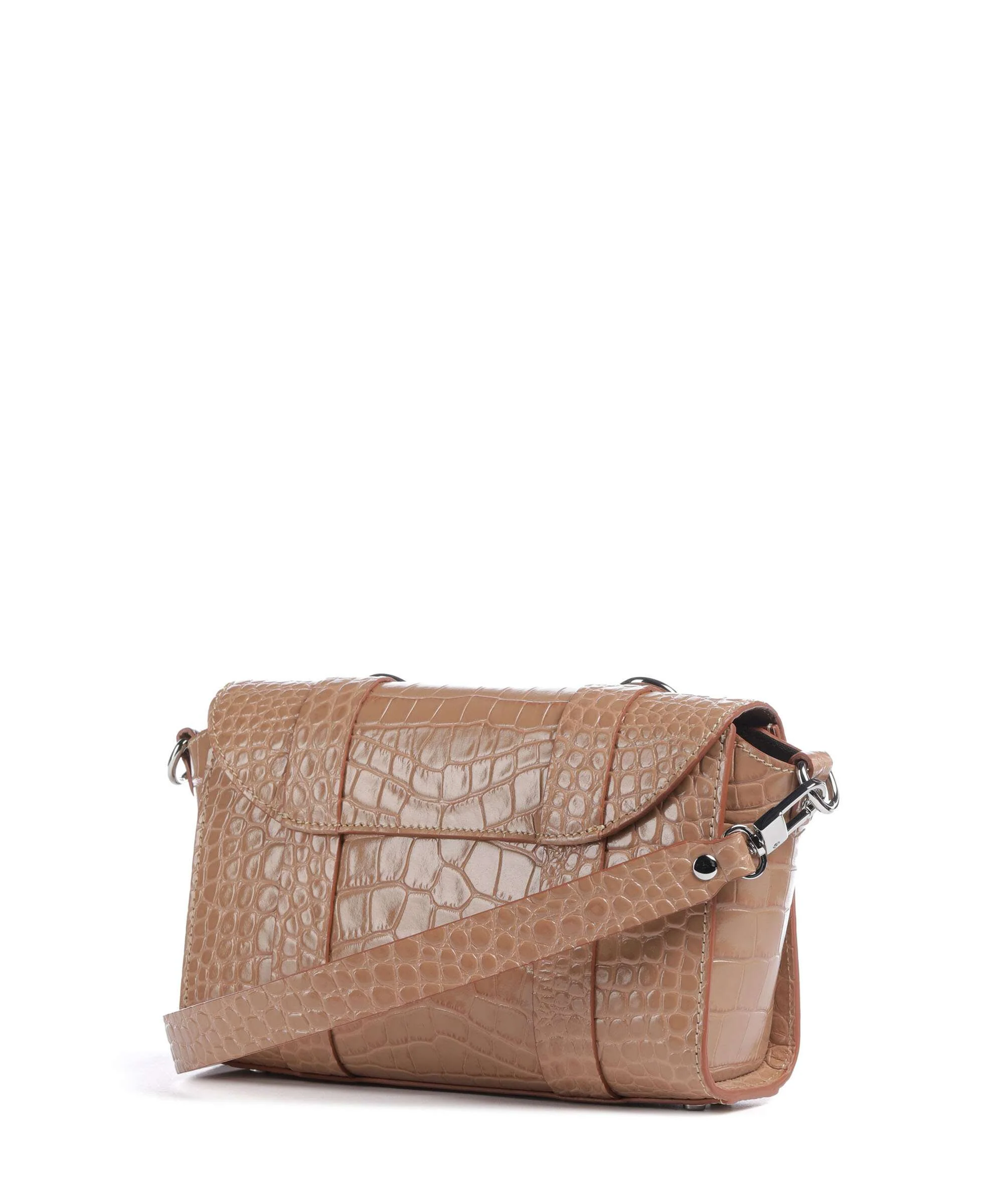 Vivienne Westwood Kimmy Embossed Croc Crossbody bag dusty pink - Image 2